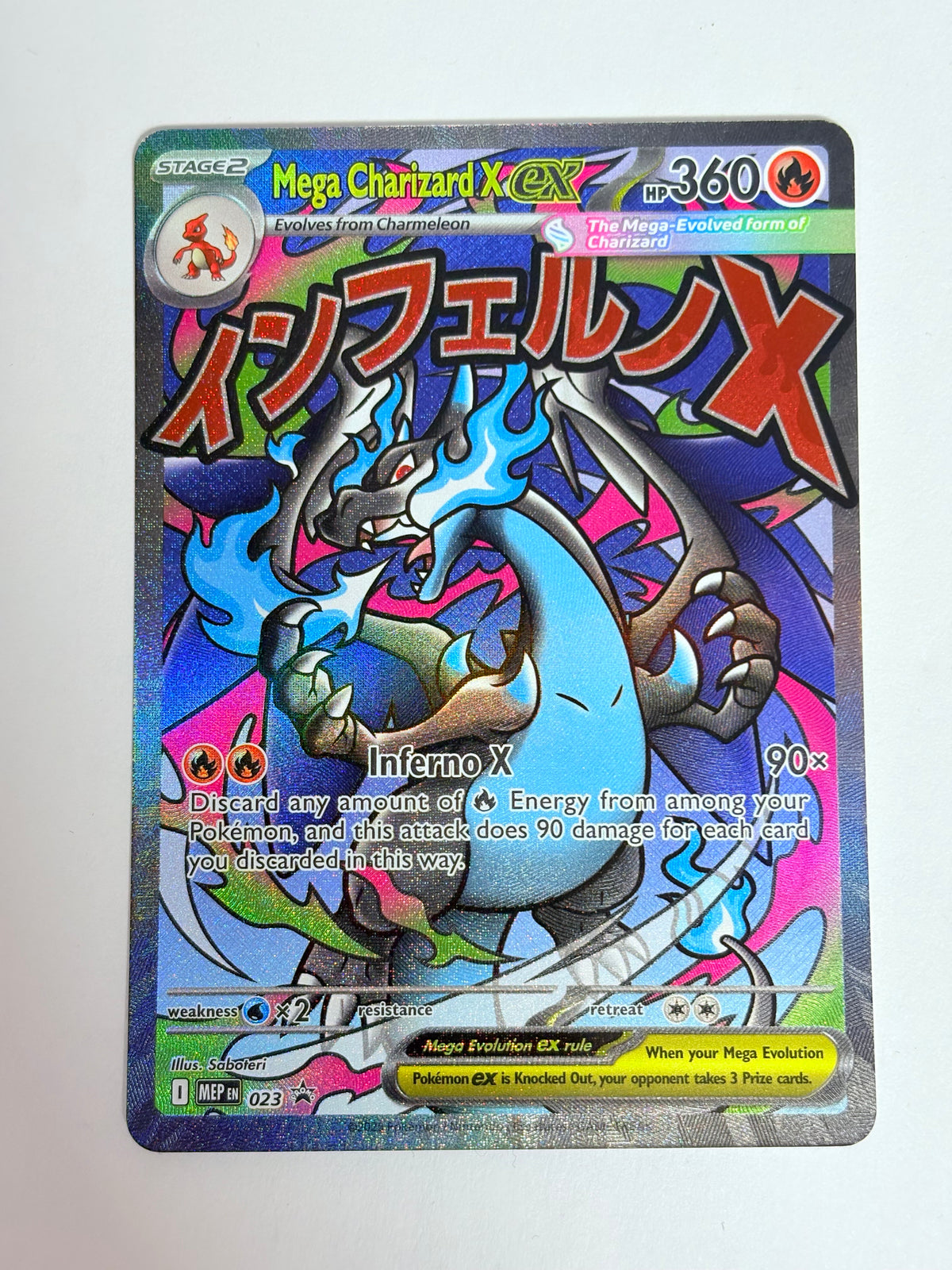 2025 Black Star Promo Mega Charizard X ex 23
