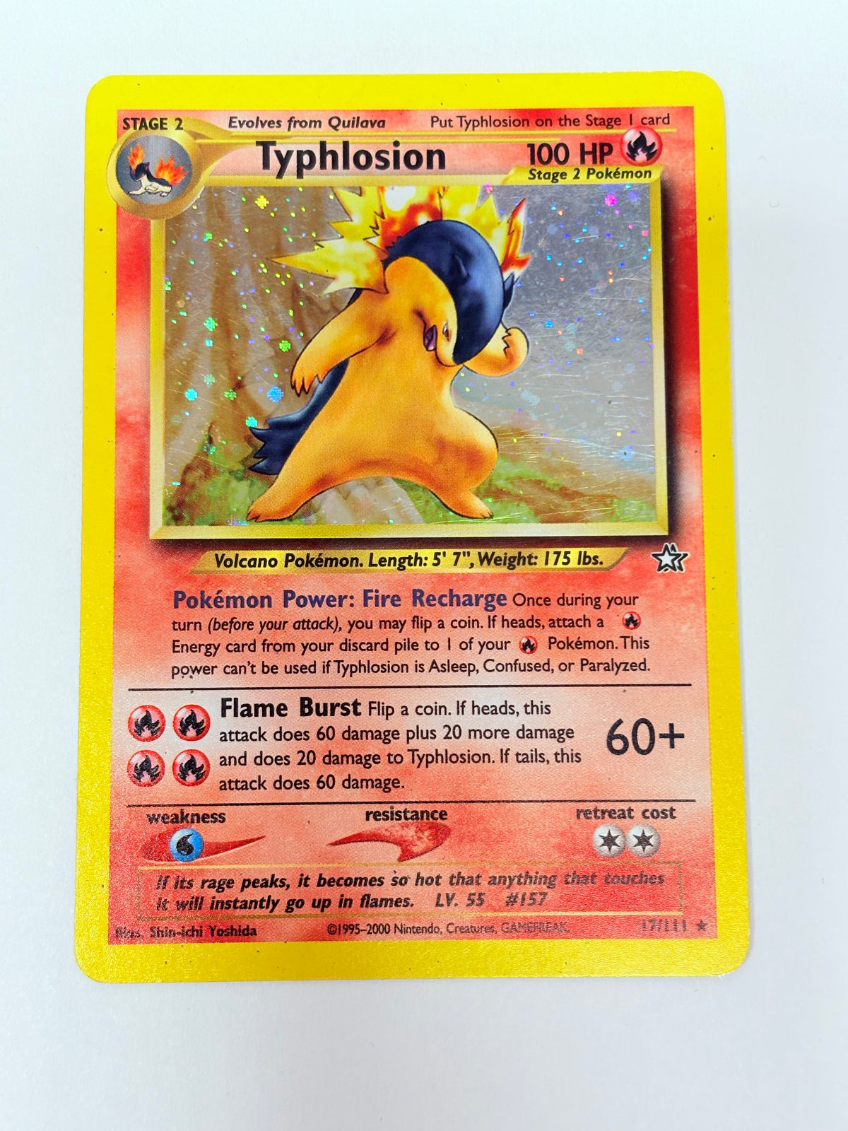 2000 Neo Genesis Typhlosion Holo 17/111