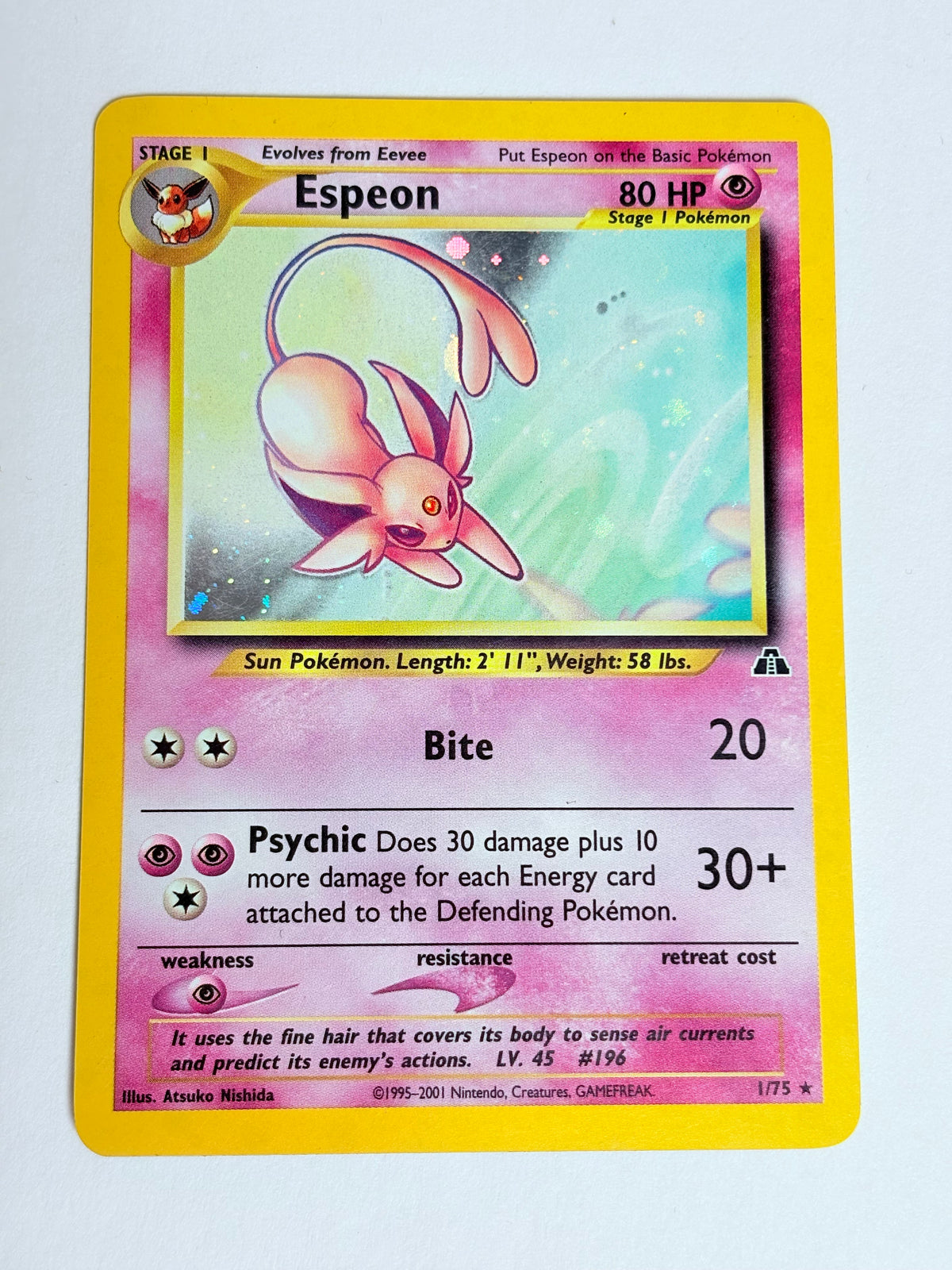 2001 Neo Discovery Espeon Holo 1/75