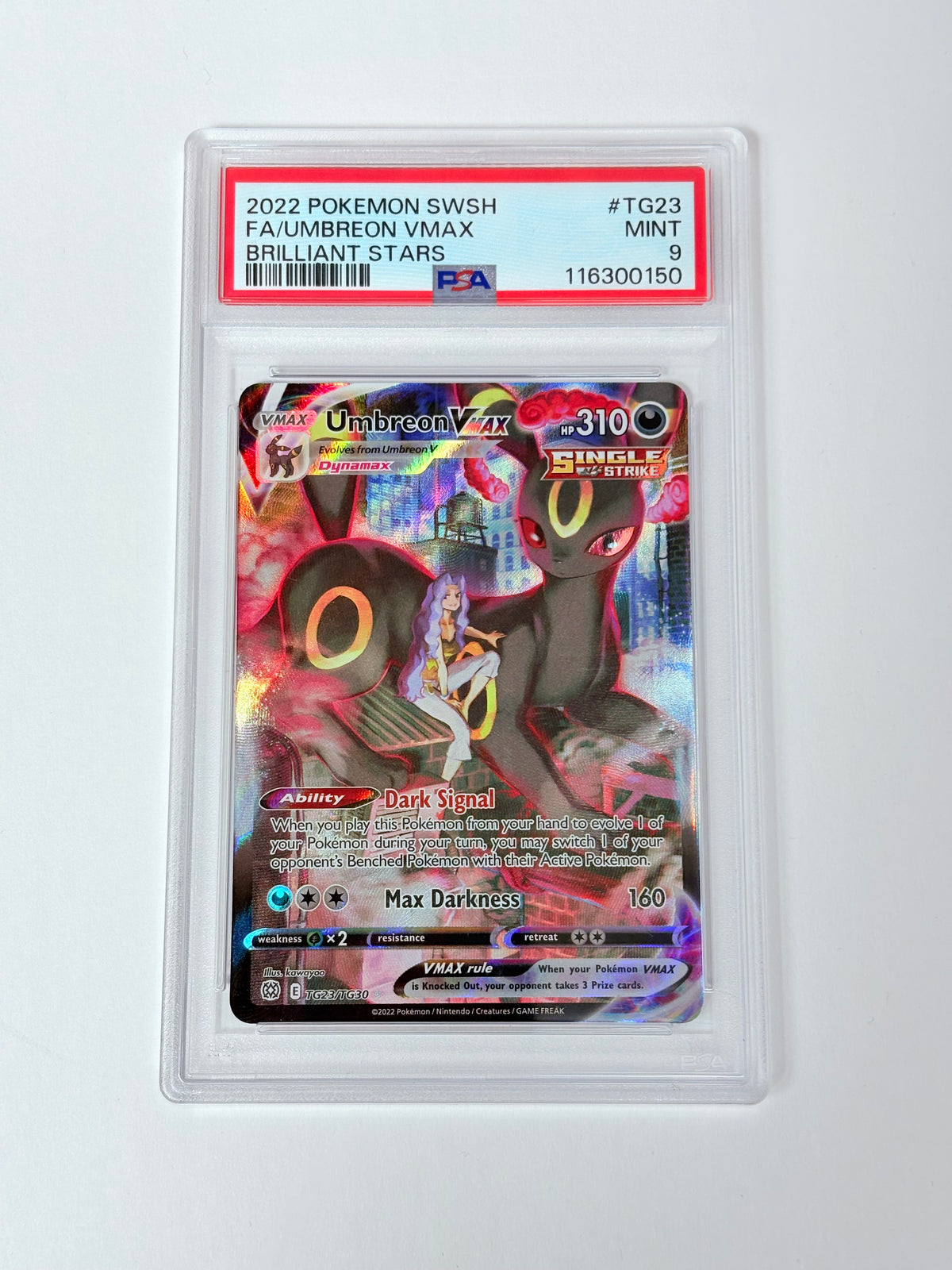 PSA 9 2022 Brilliant Stars Umbreon Vmax Tg23/Tg30
