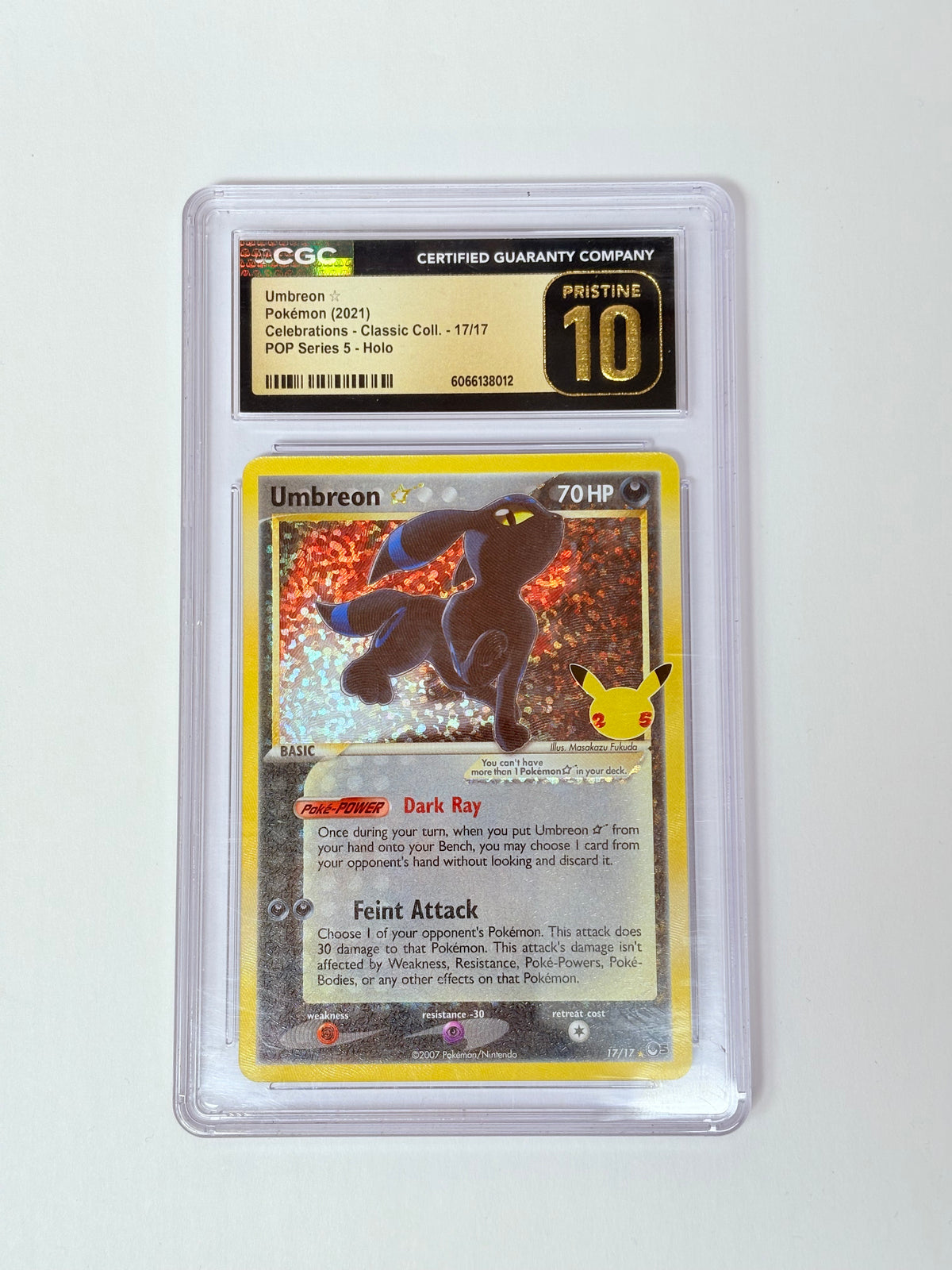 CGC 10 Celebrations Umbreon holo 17/17