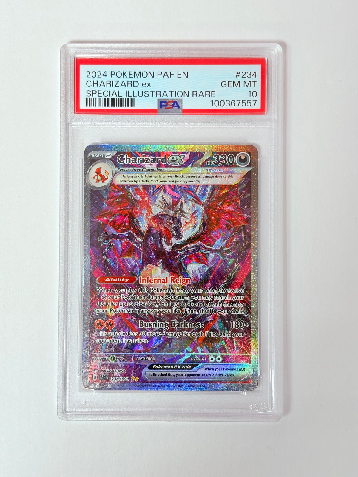 PSA 10 Paldean Fates Charizard ex SIR 234/091