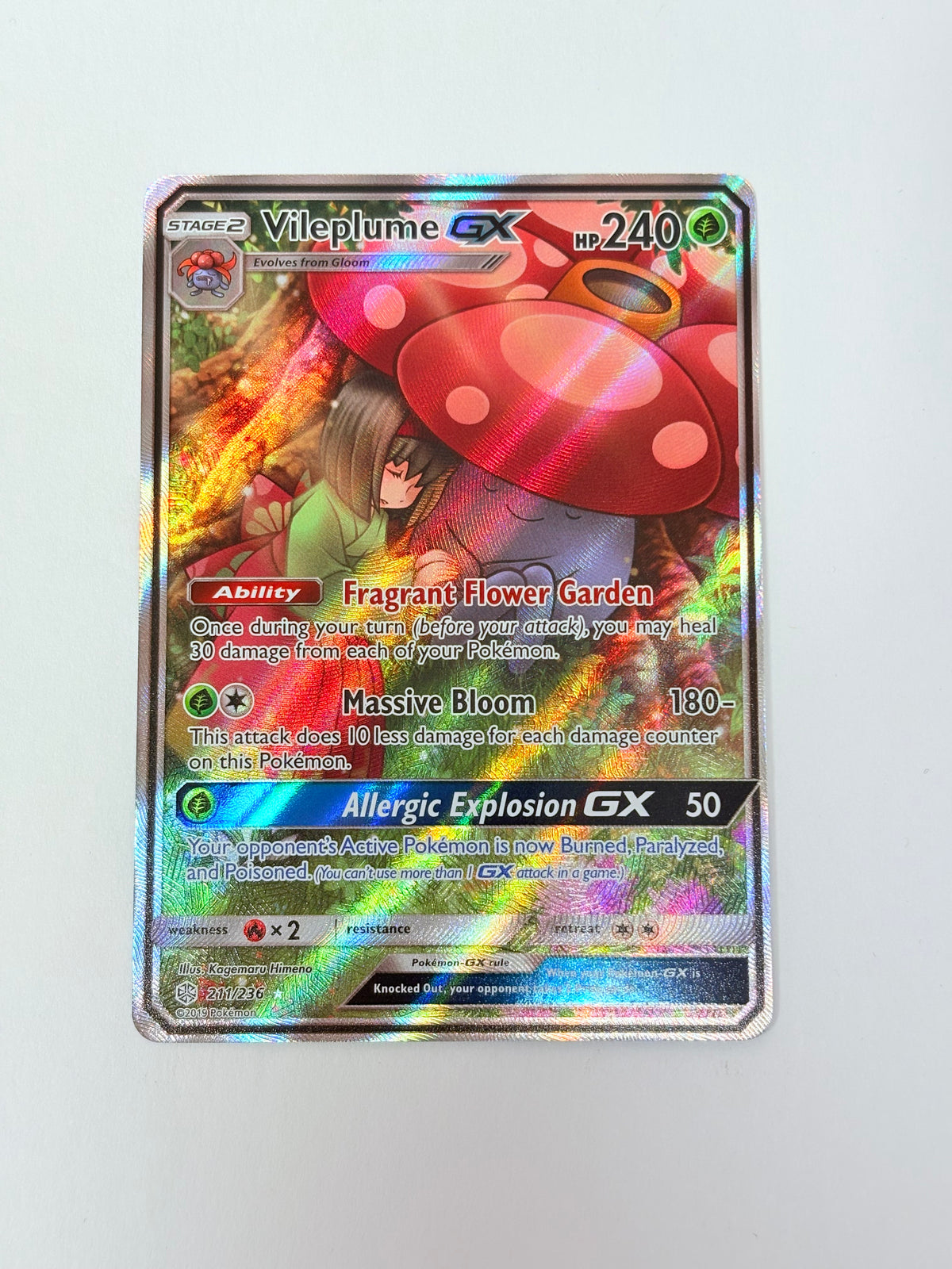 2019 Cosmic Eclipse VIleplume Gx Full Art 211/236