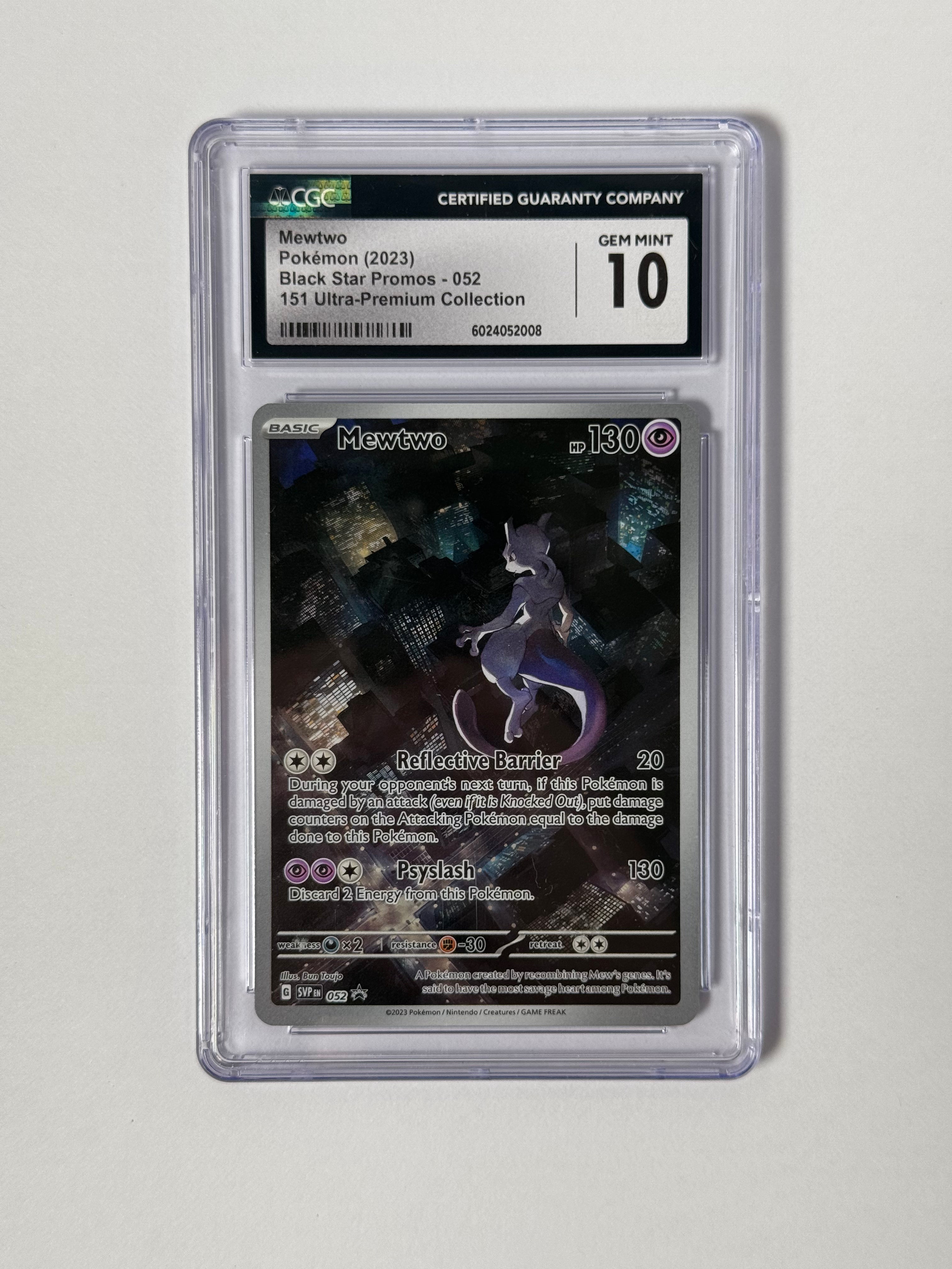 CGC 10 Mewtwo 151 Black Star Promo 052