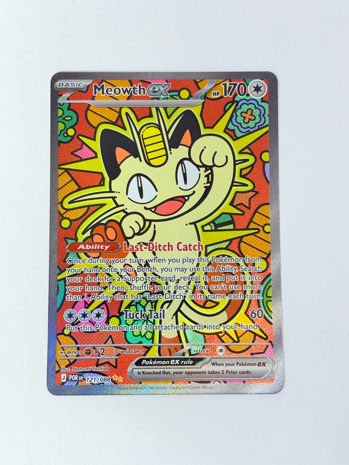 2026 Perfect Order Meowth Ex Sir 121/88