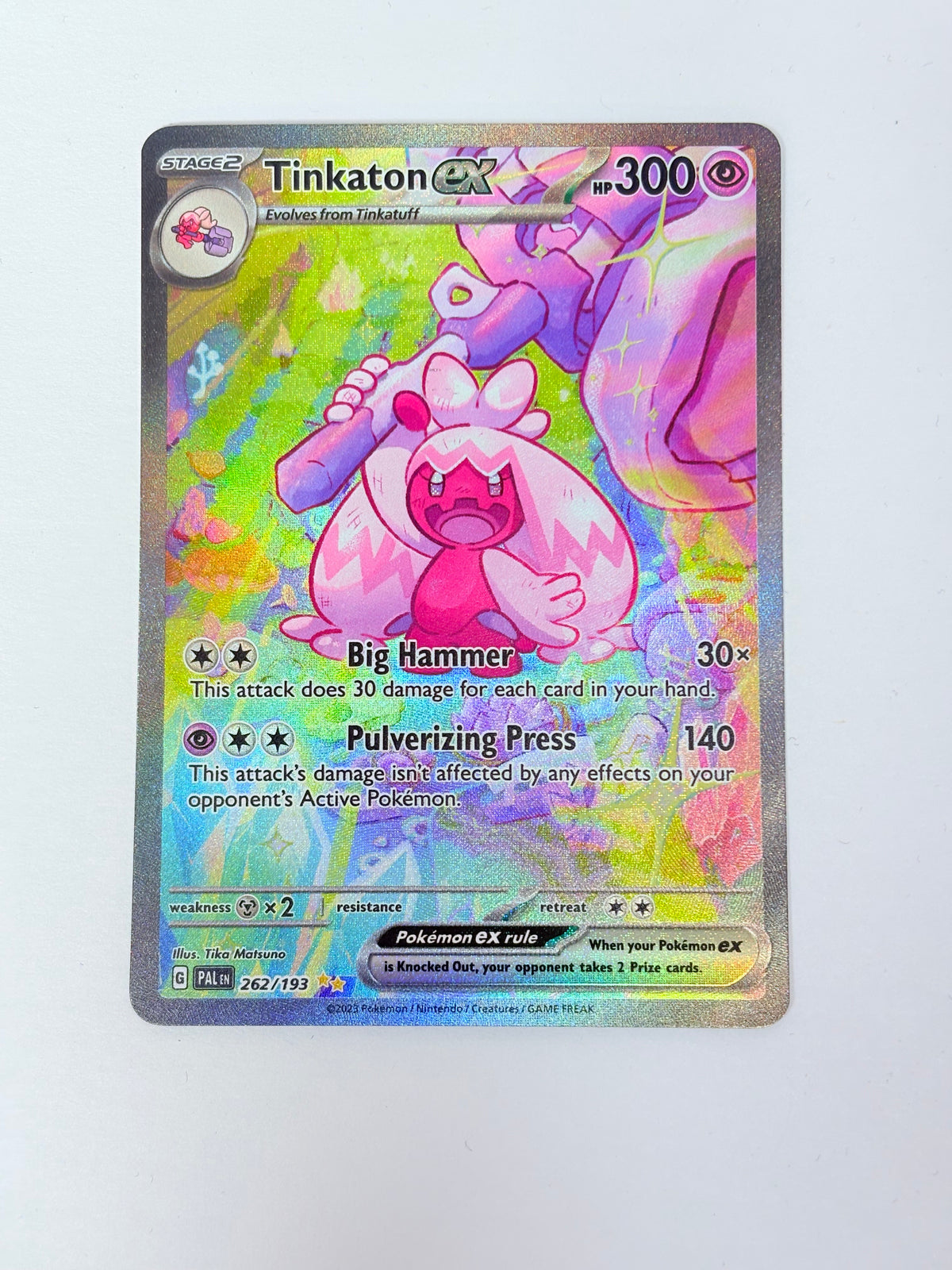 2023 Paldea Evolved Tinkaton Ex 262/193