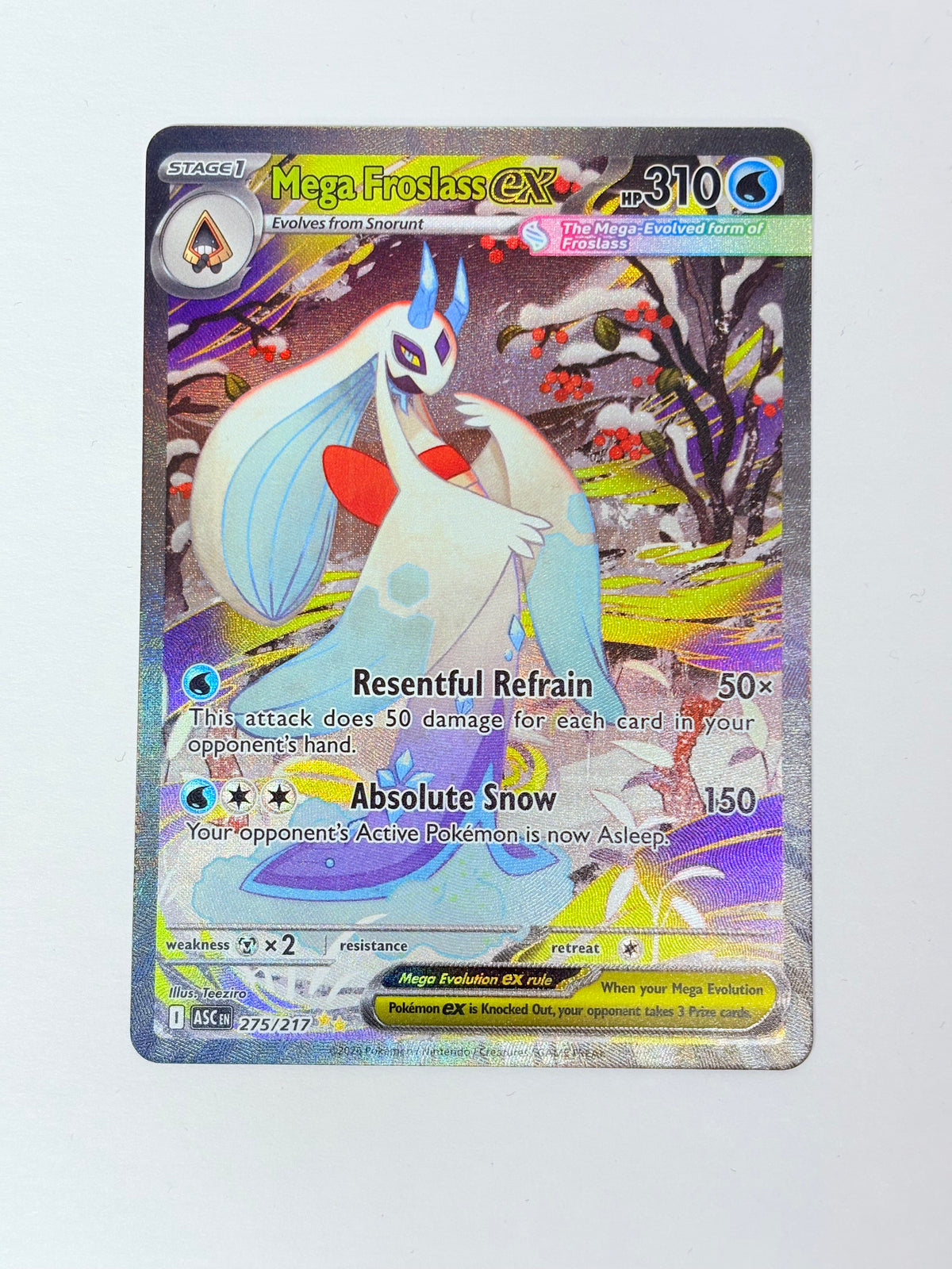 2026 Ascended Hero Mega froslass ex 275/217
