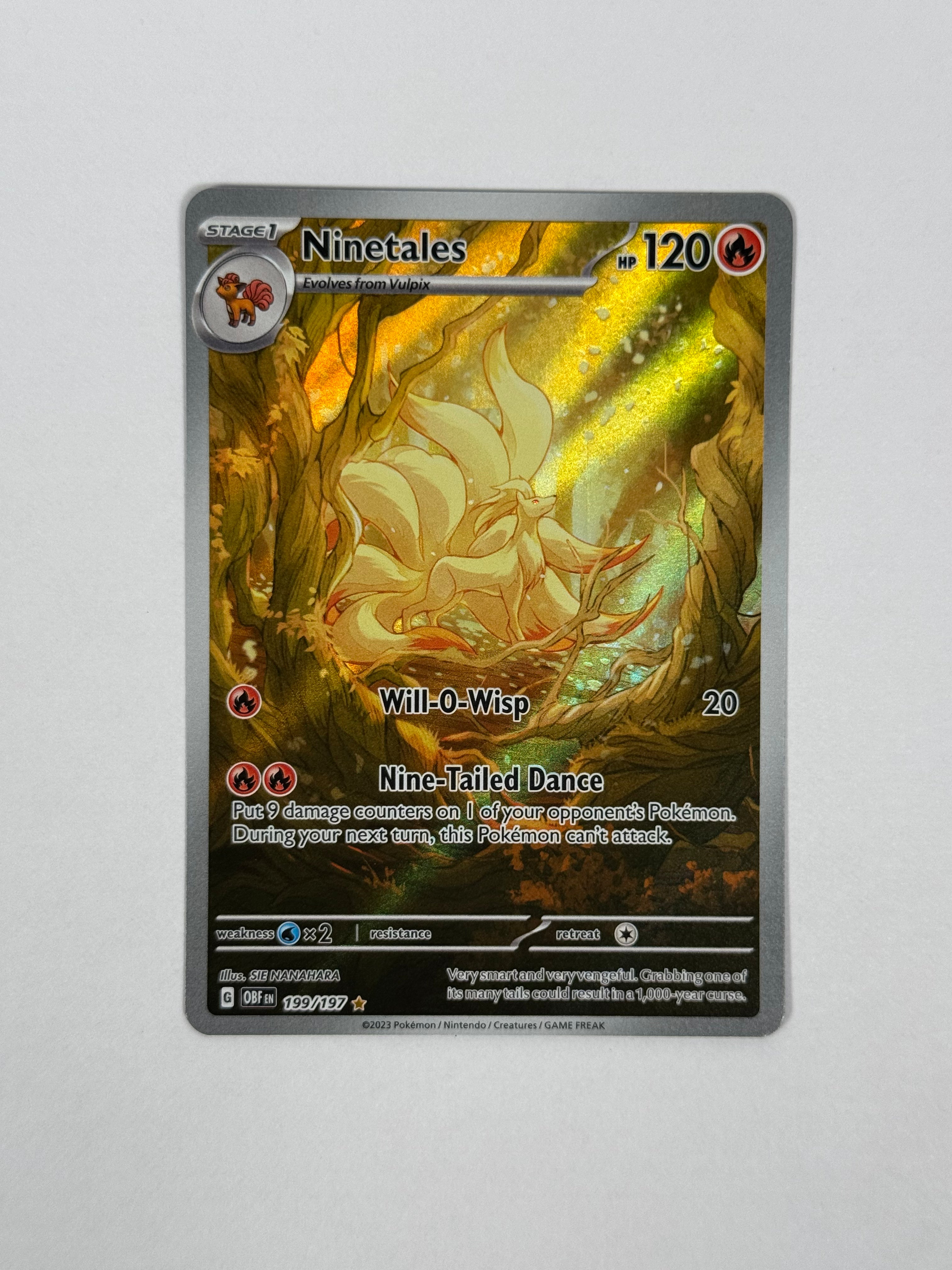 2023 Obsidian Flames Ninetales AR 199/197