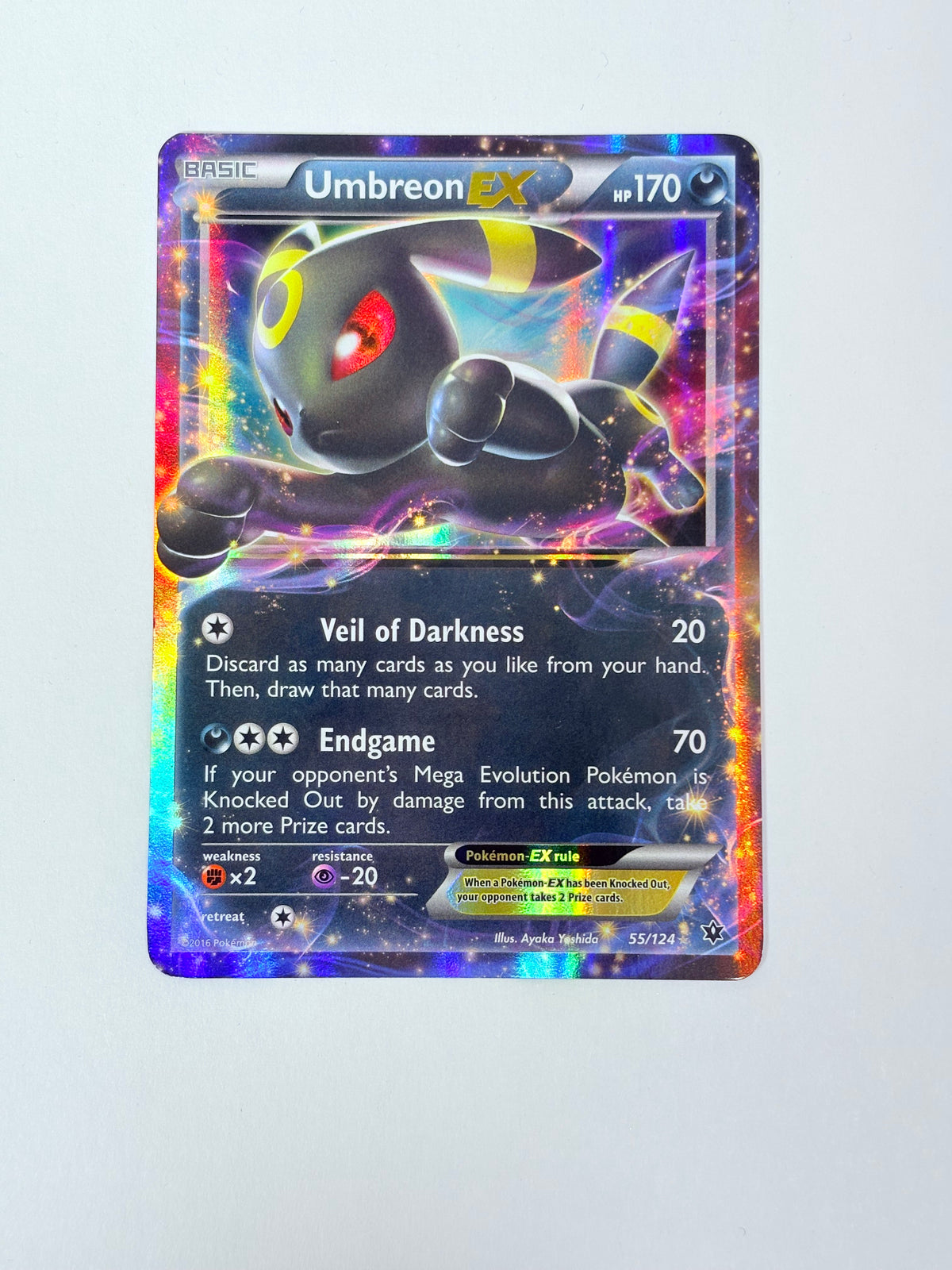 2016 Fates Collide Umbreon Ex 55/124