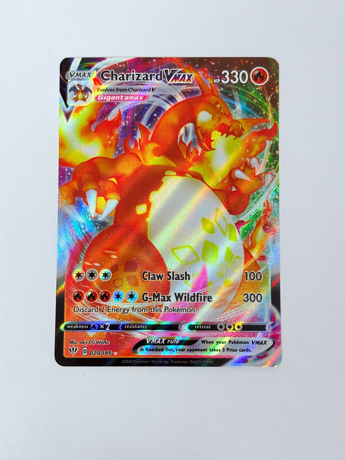 2020 Darkness Ablaze Charizard Vmax 20/189