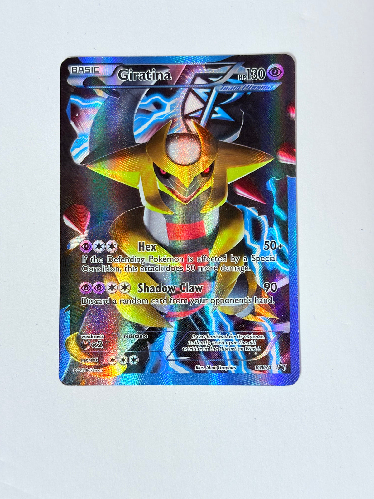 2013 Plasma Freeze Black Star Promo Giratina BW74