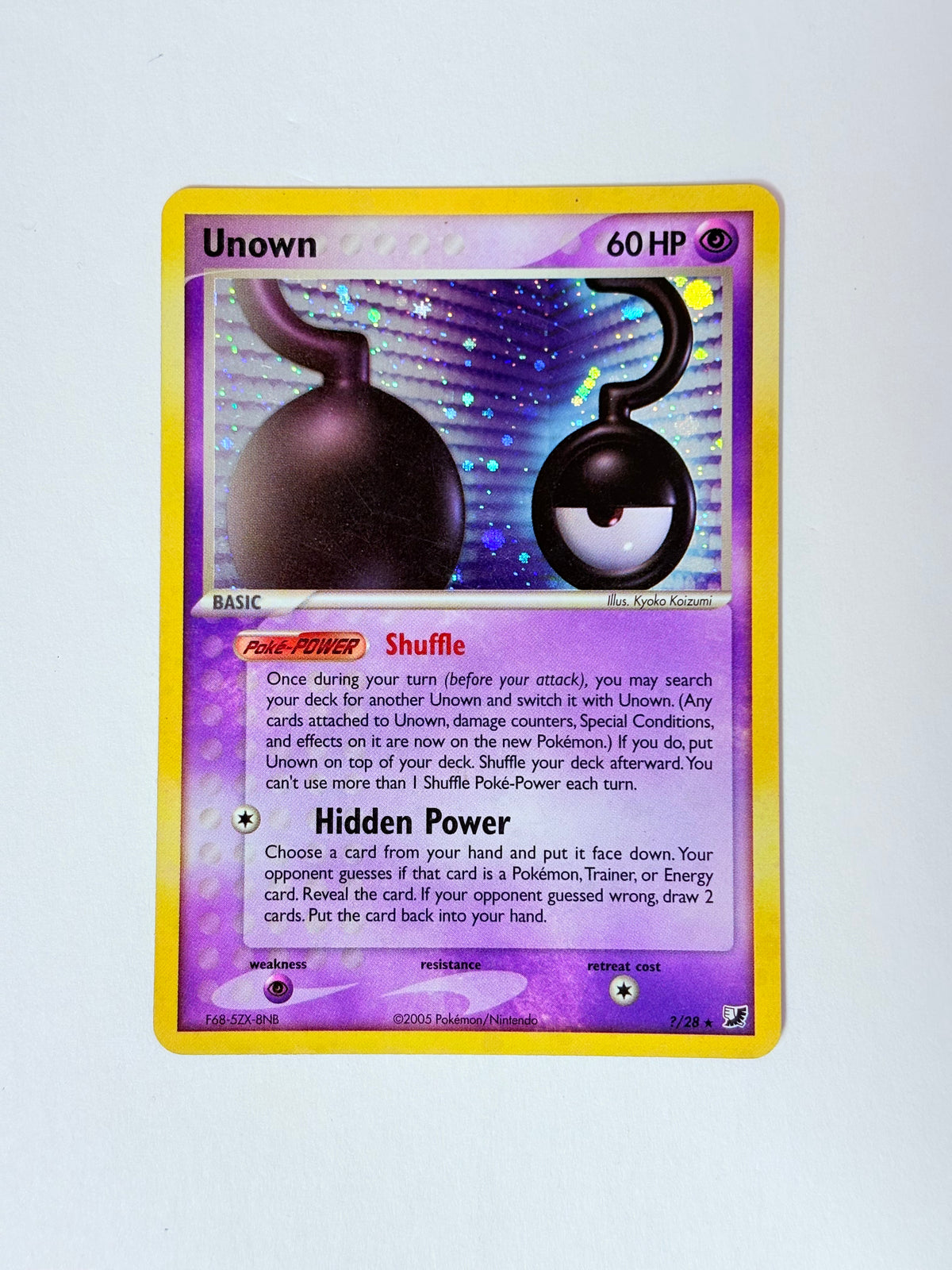 2005 Unseen Forces unown Holo  ?/28