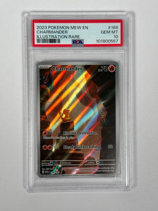PSA 10 151 Charmander AR 168/165