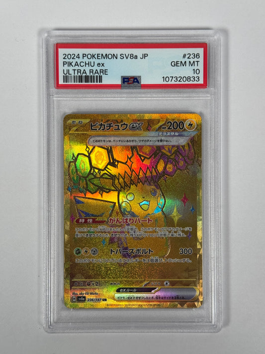 PSA 10 (Japanese) Terastal Festival Pikachu ex Ultra Rare 236/187