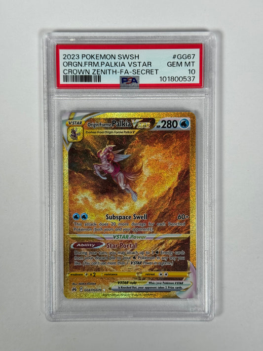 PSA 10 2023 Crown Zenith Palkia Vstar Secret GG67/GG70