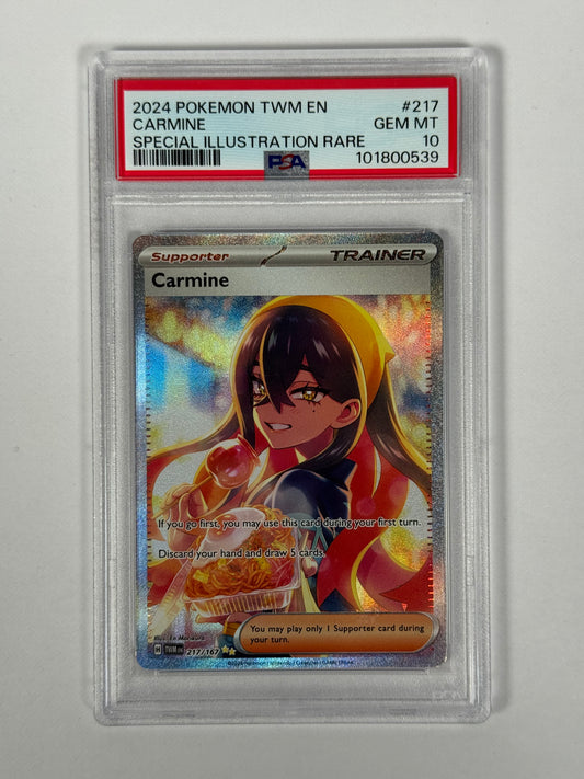 PSA 10 2024 Twilight Masquerade Carmine SIR 217/167