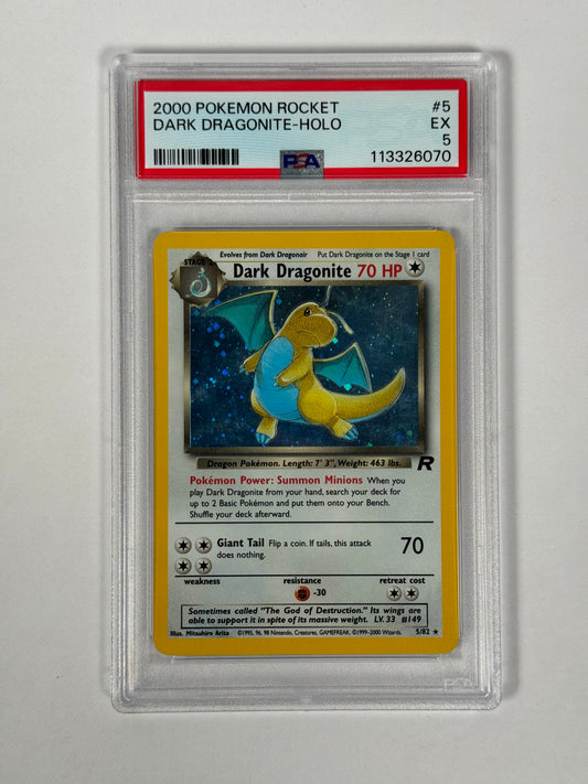 PSA 5 2000 Rocket Dark Dragonite Holo 5/82