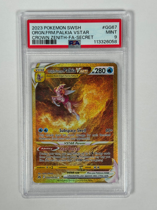PSA 9 2023 Crown Zenith Palkia Vstar Secret GG67/GG70