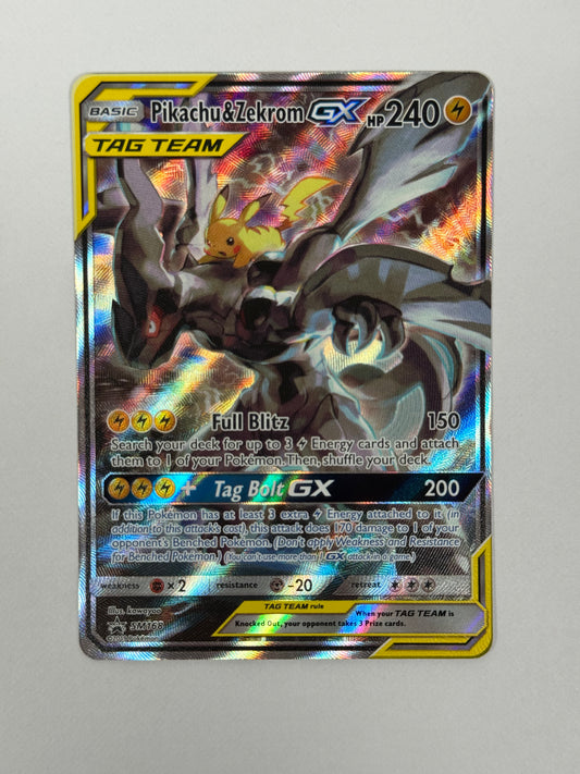 2019 Pikachu & Zekrom GX Tag Team Black Star Promo SM168