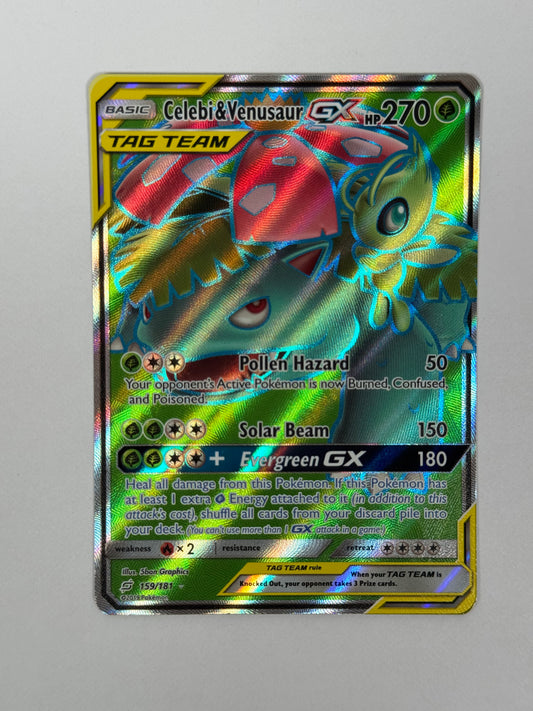 2019 Team Up Celebi & Venasaur GX Full Art 159/181