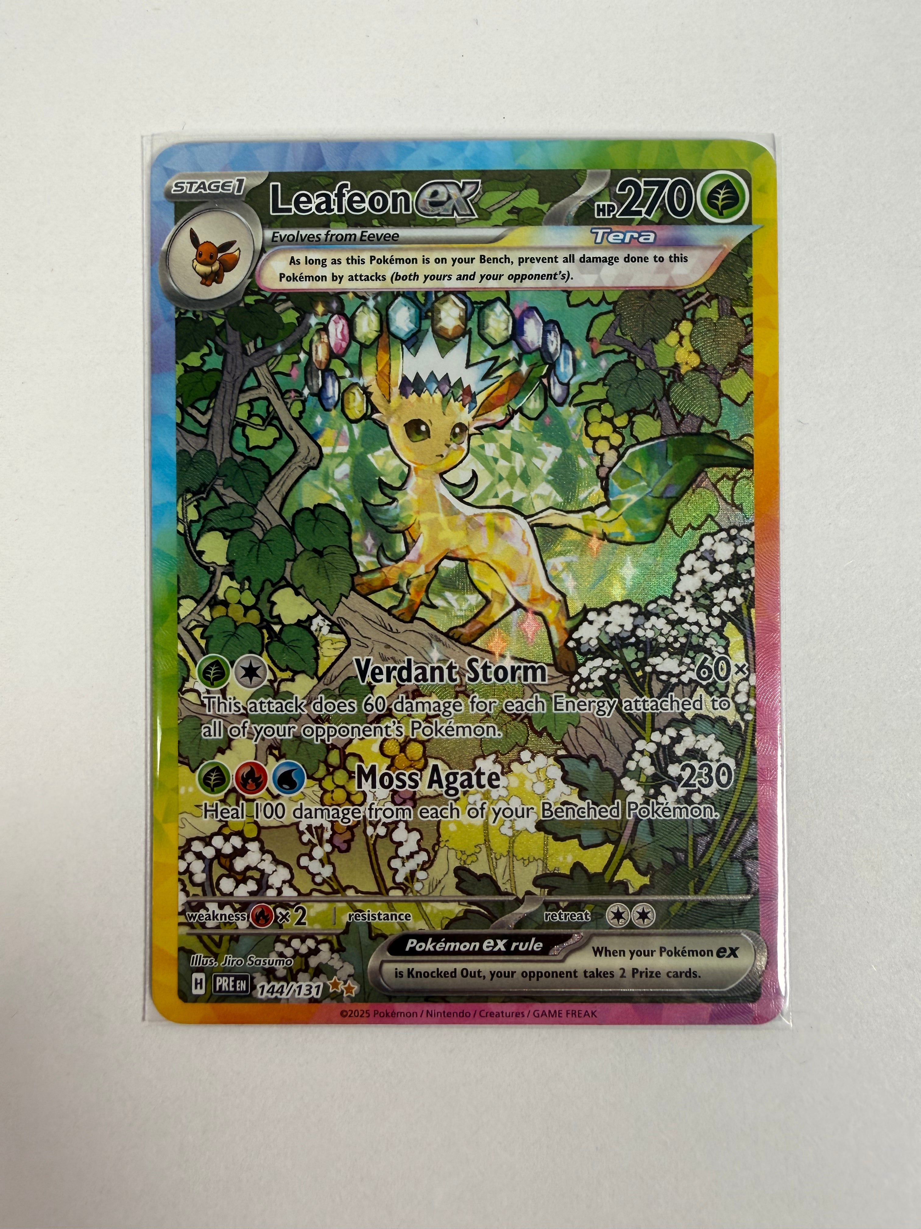 2025 Prismatic Evolutions Leafeon ex SIR 144/131