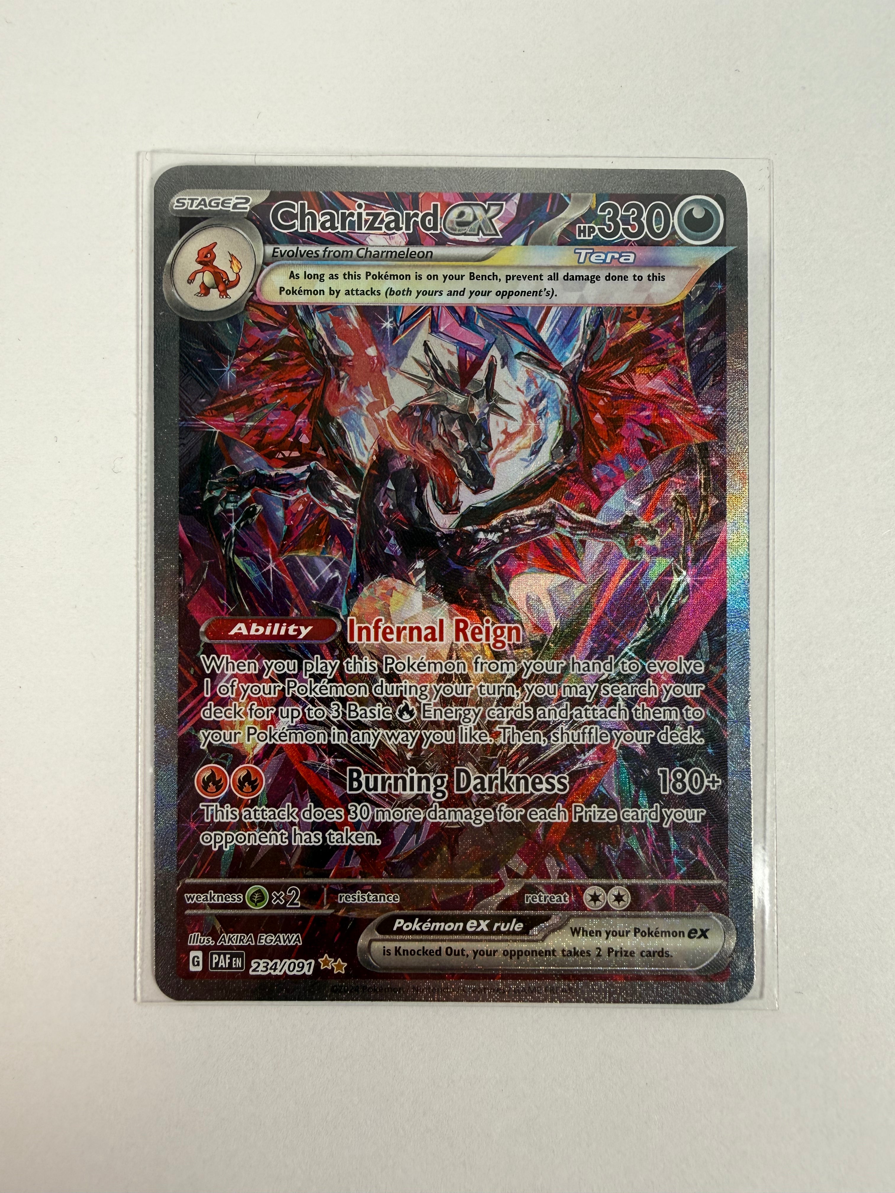 2024 Paldean Fates Charizard ex SIR 234/091