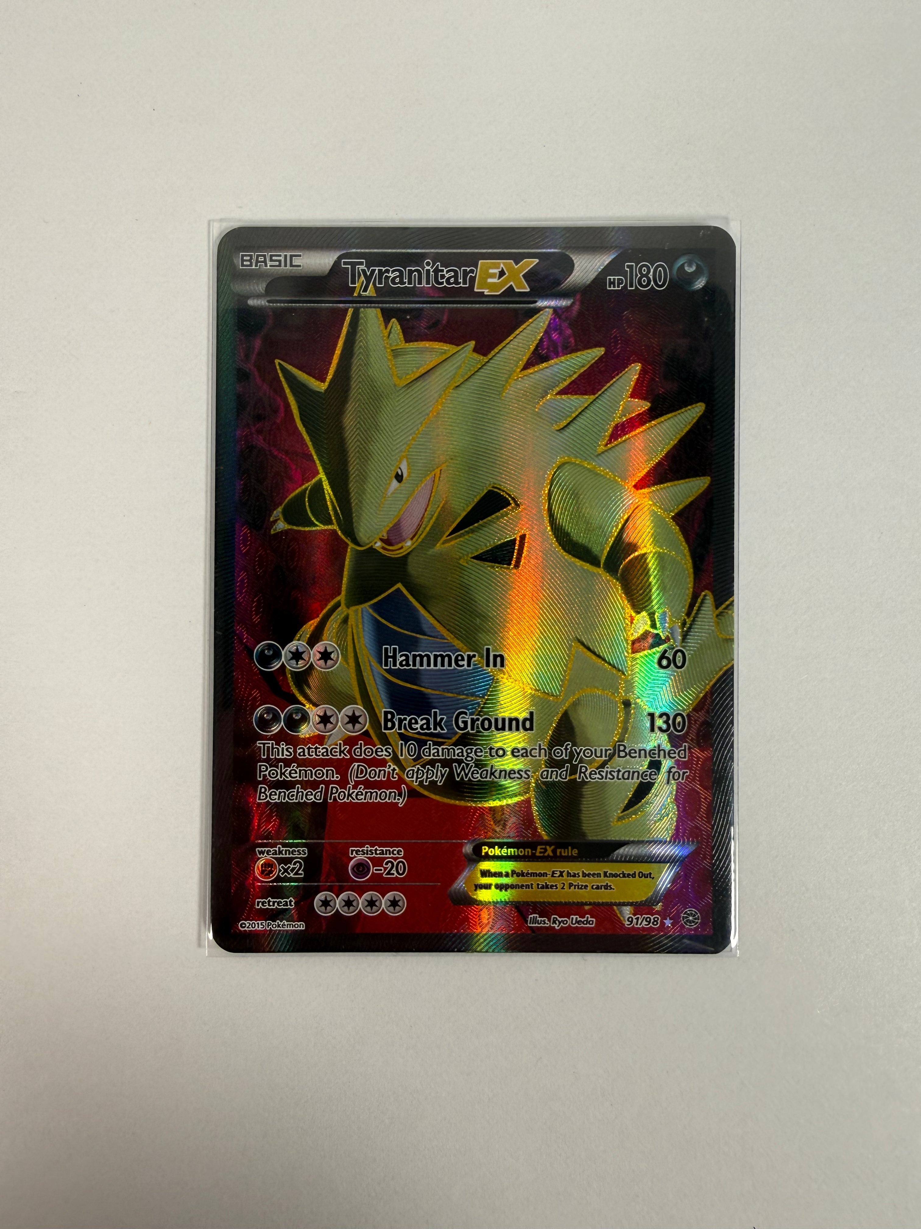 2015 Ancient Origins Tyranitar EX Full Art 91/98