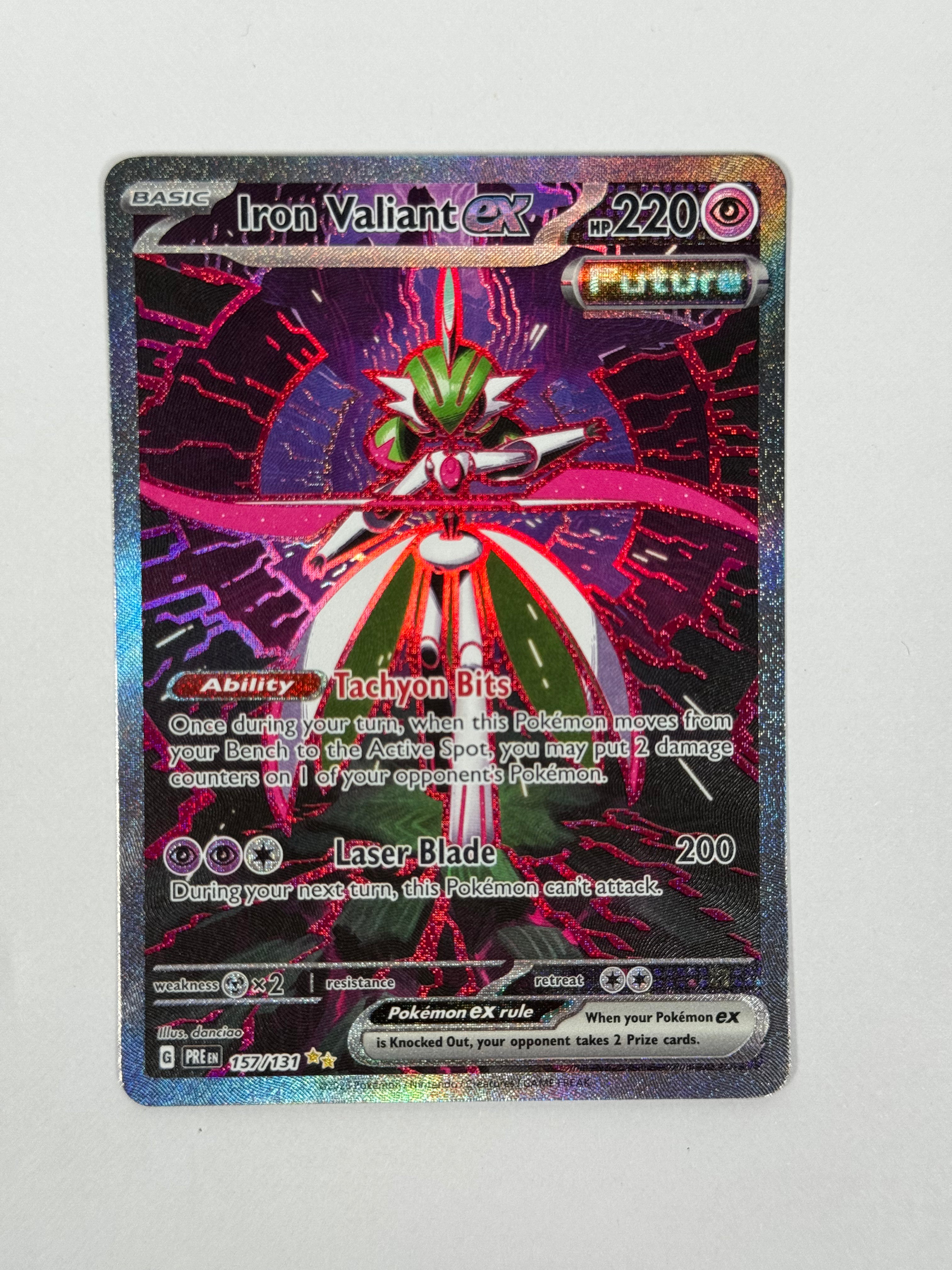 2025 Prismatic Evolutions Iron Valiant ex SIR 157/131