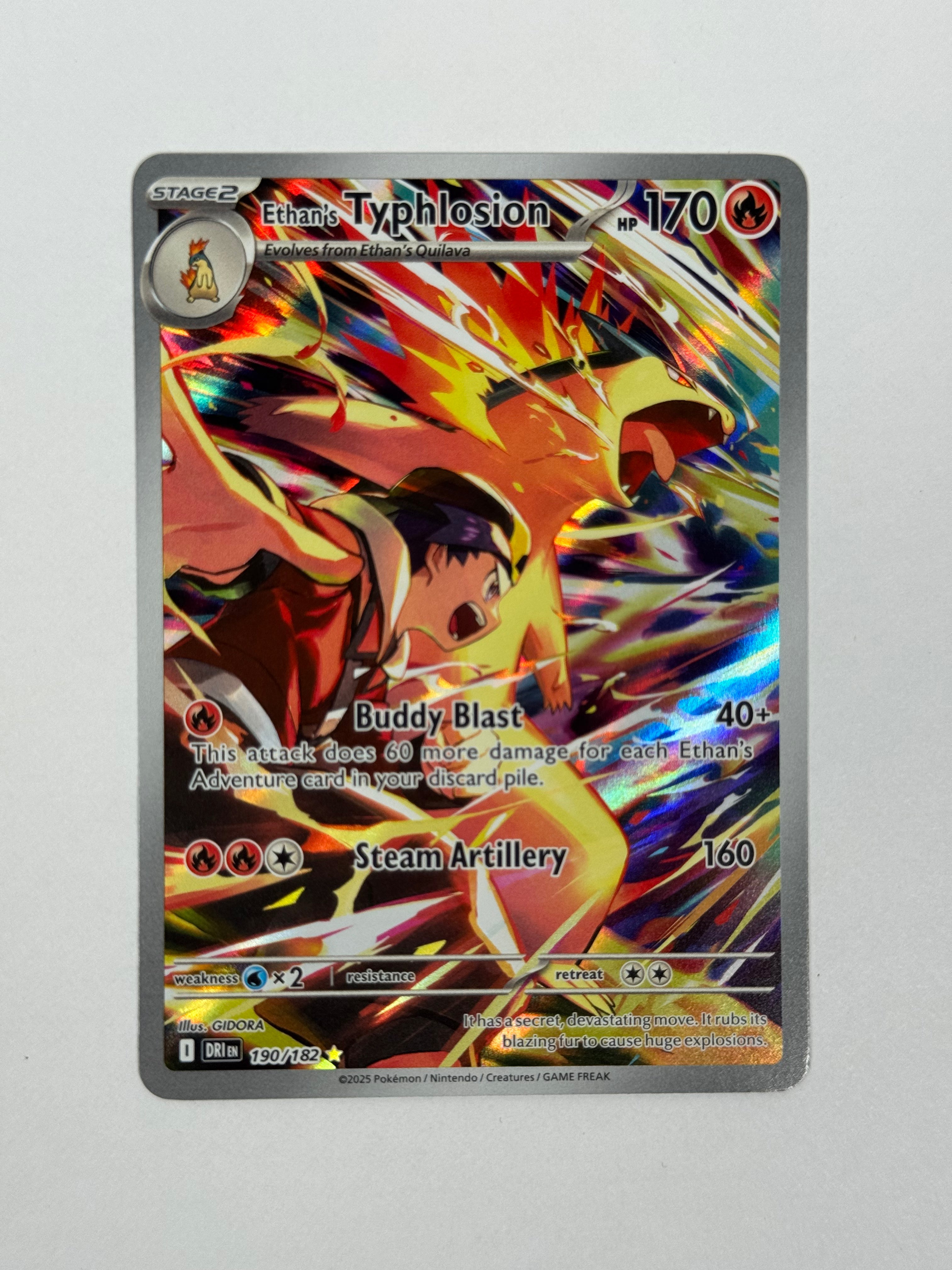2025 Destined Rivals Ethan's Typhlosion IR 190/182