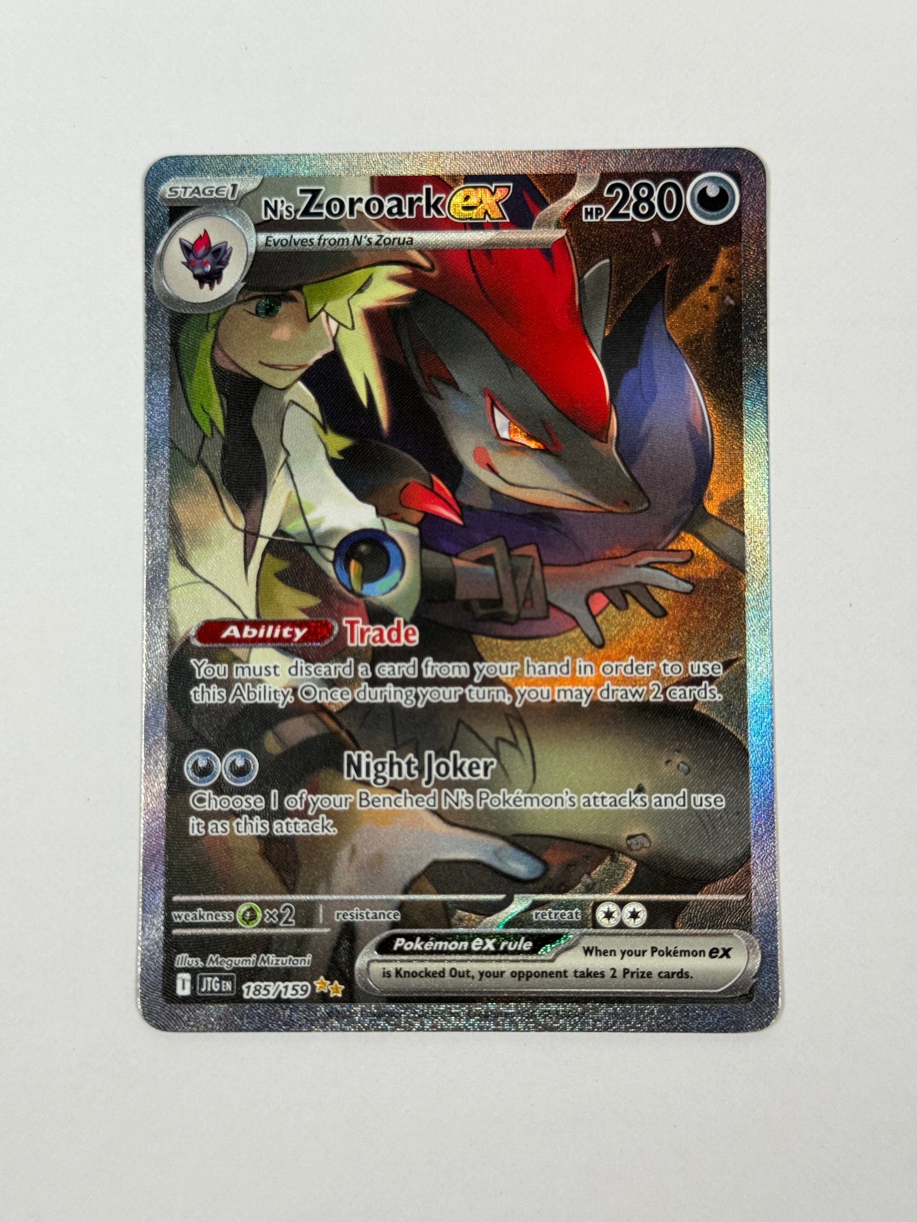2025 Journey Together N's Zoroark ex SIR 185/159