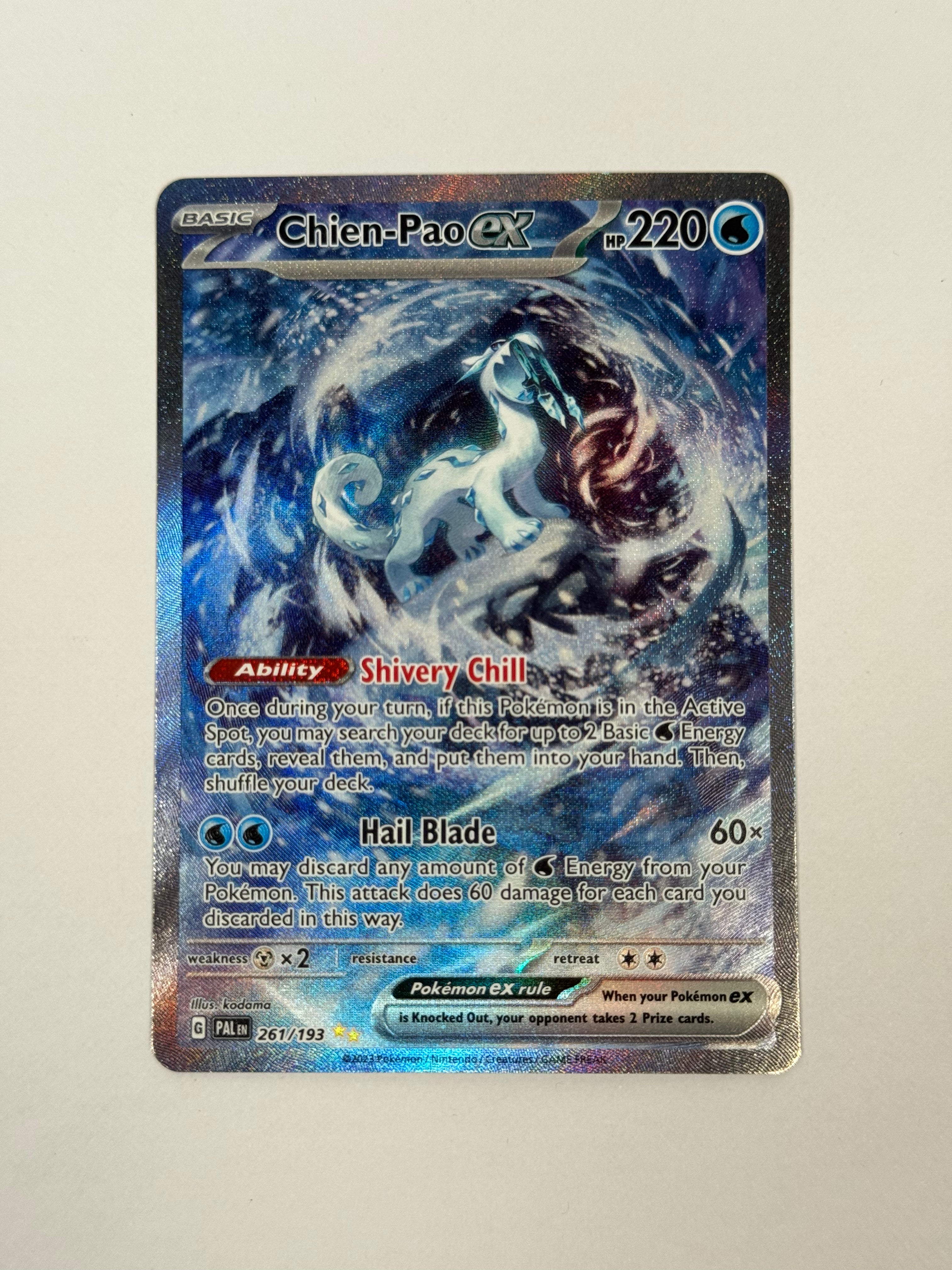 2023 Paldea Evolved Chien-Pao ex SIR 261/193