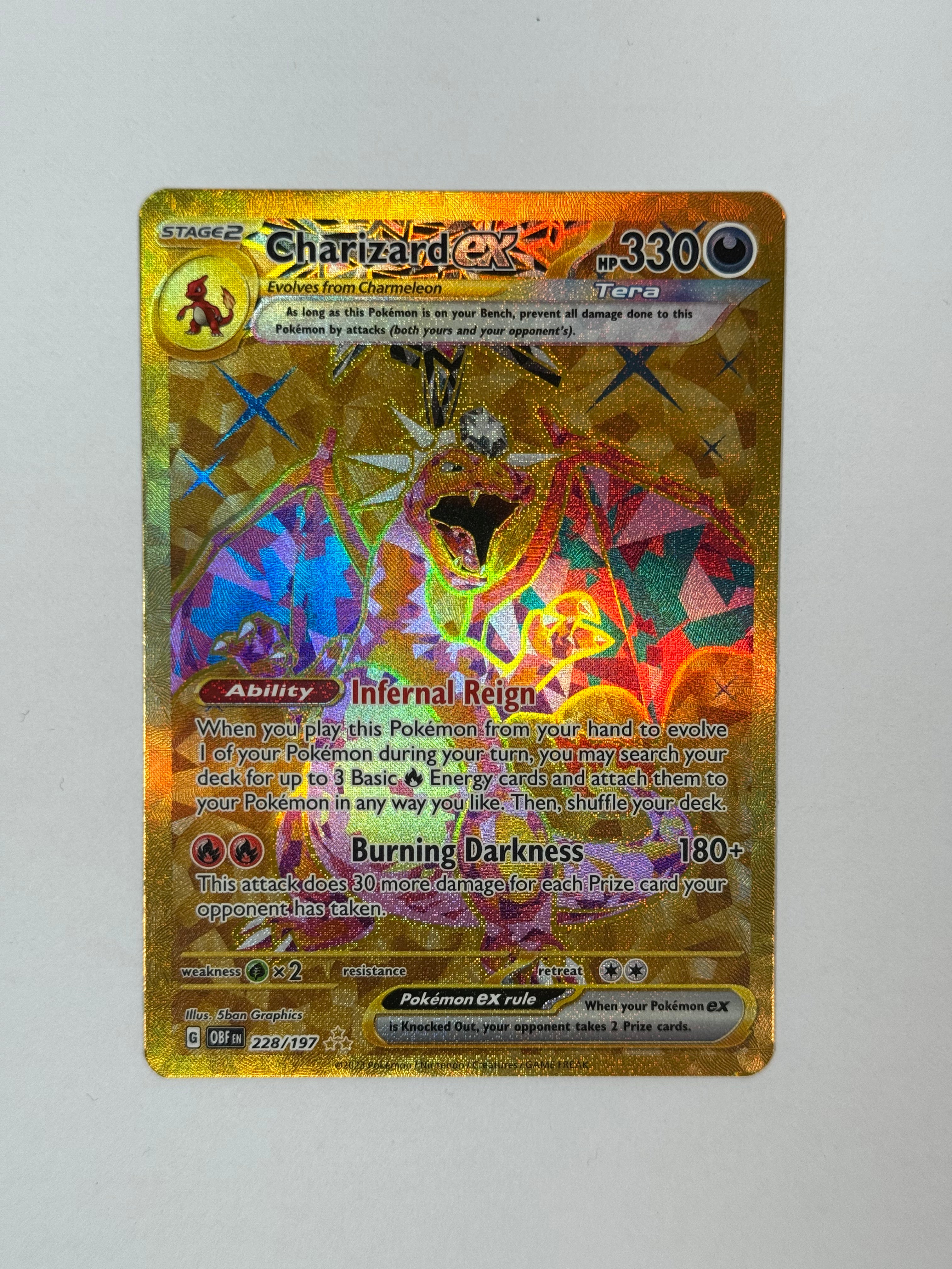 2023 Obsidian Flames Charizard ex Hyper Rare 228/197