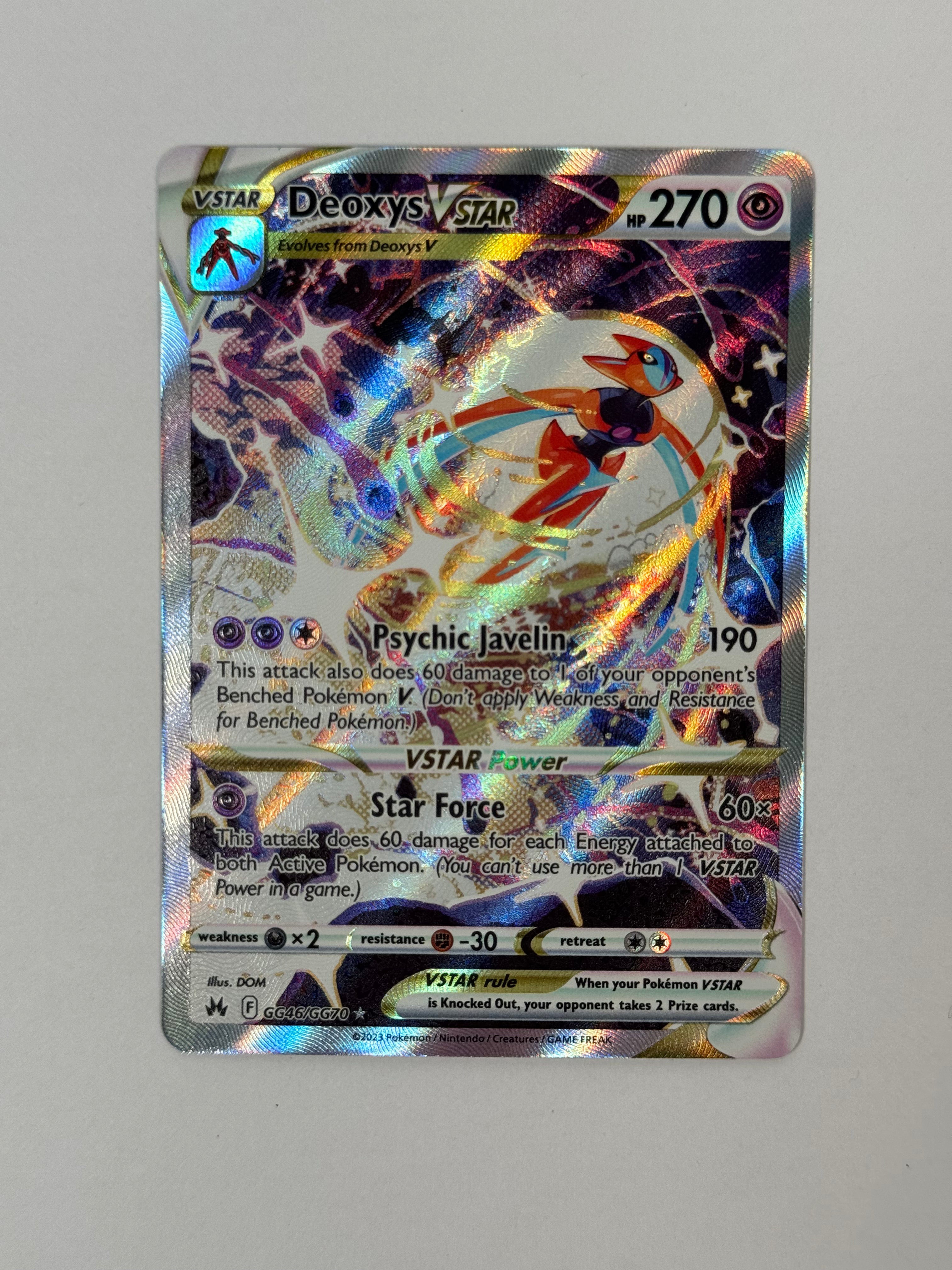 2023 Crown Zenith Deoxys Vstar GG46/GG70