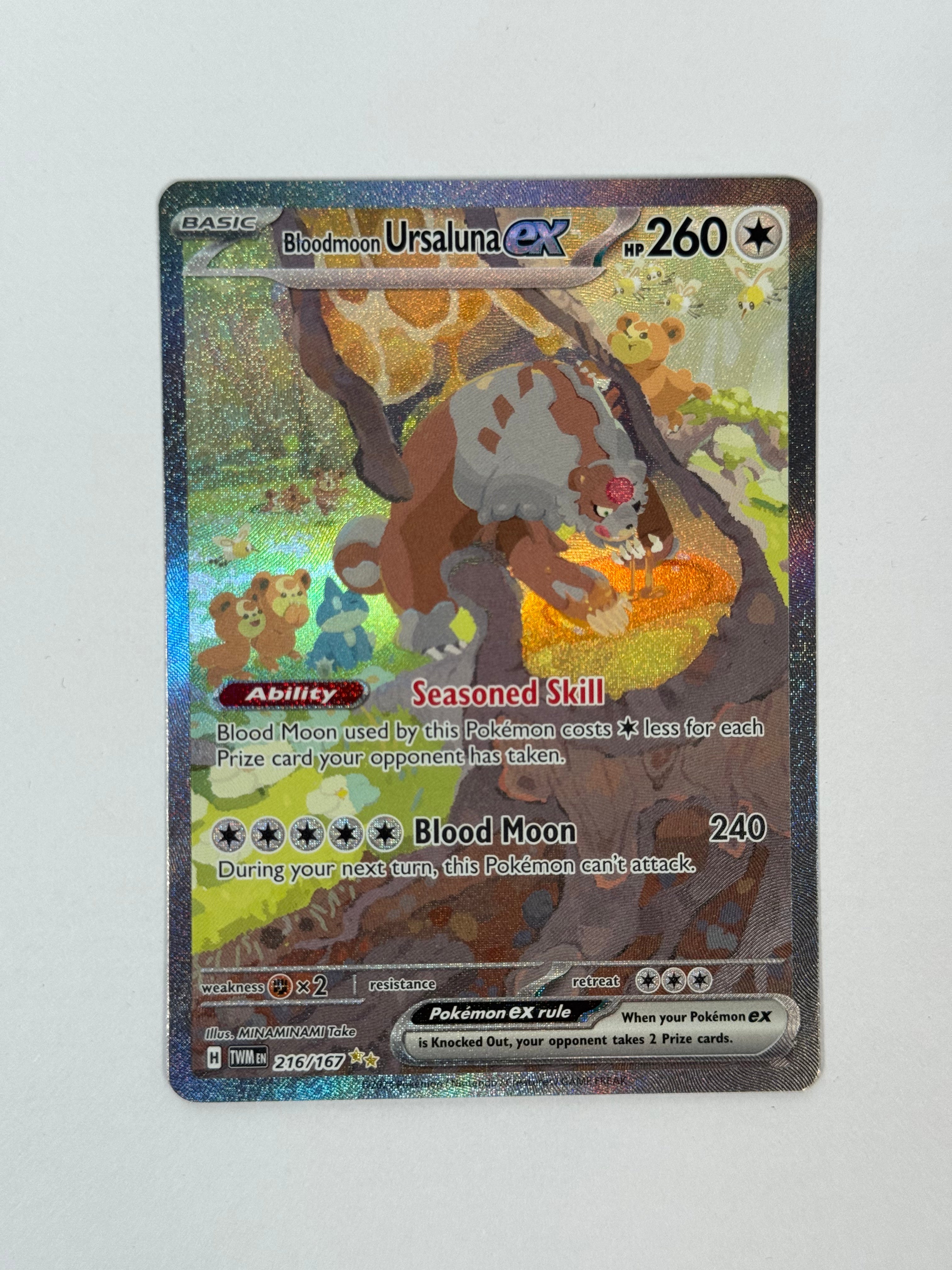 2024 Twilight Masquerade Bloodmoon Ursaluna ex SIR 216/167