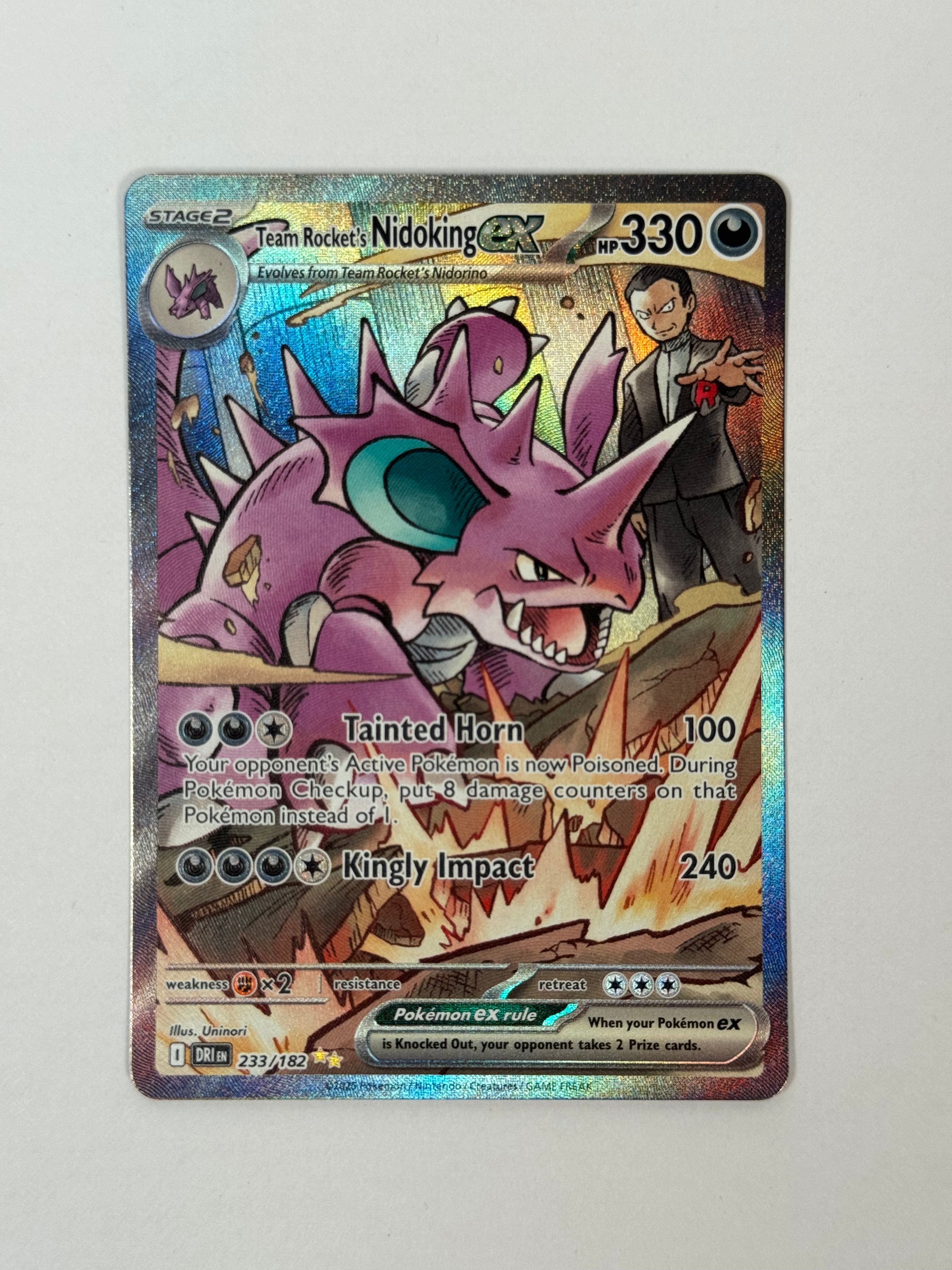 2025 Destined Rivals Team Rocket's Nidoking ex SIR 233/182
