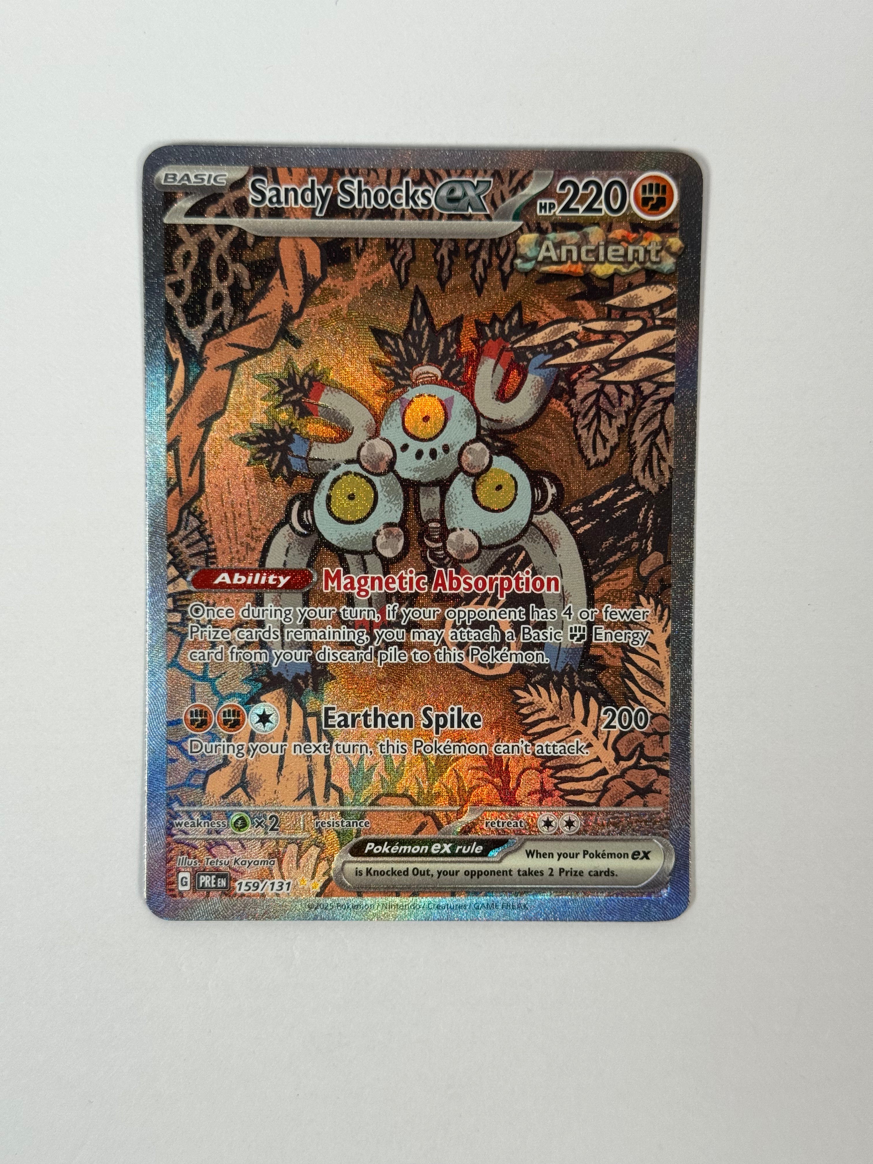2025 Prismatic Evolutions Shandy Shocks ex SIR 159/131