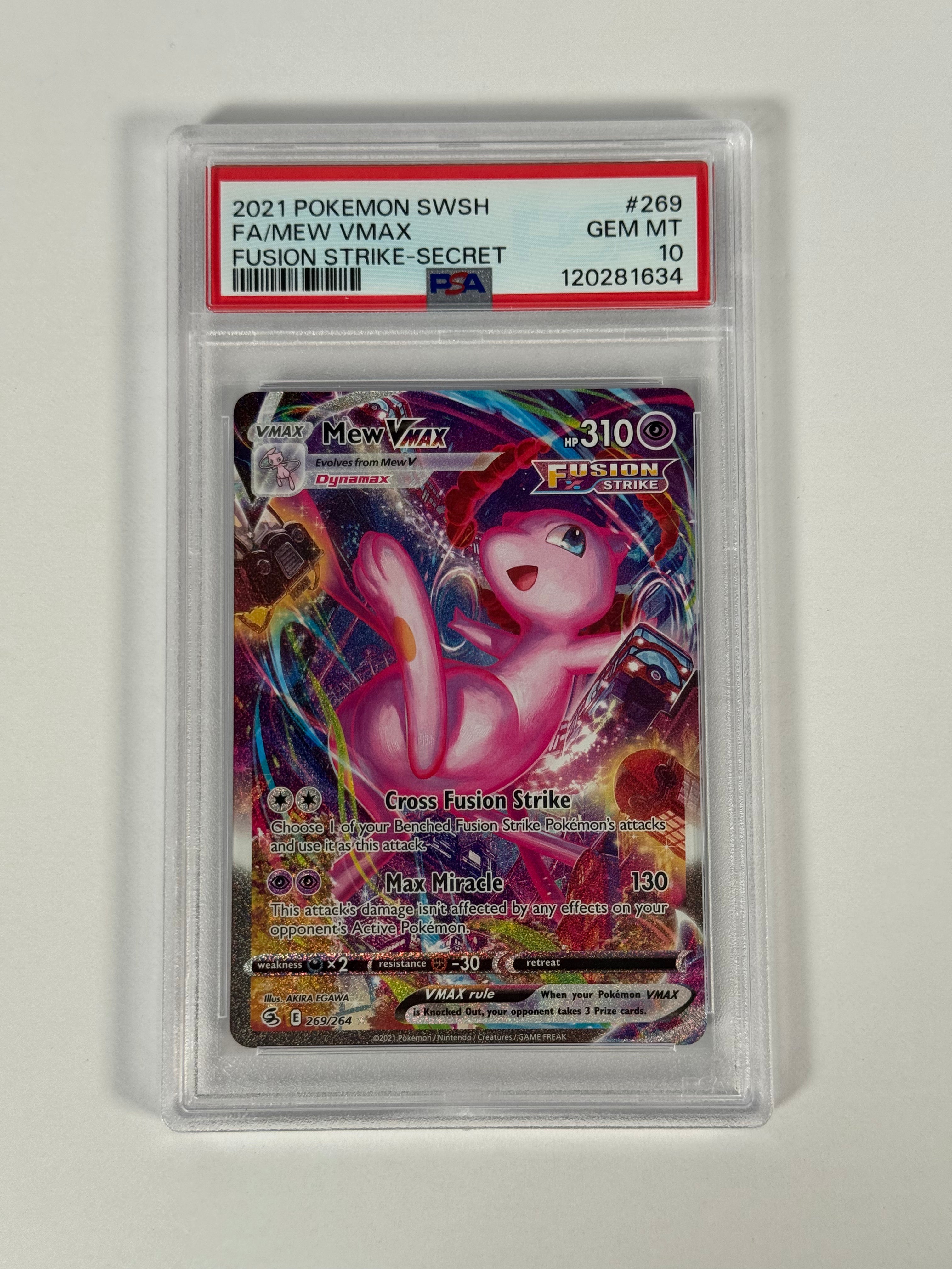 PSA 10 Fusion Strike Mew VMAX Alt Art 269/264