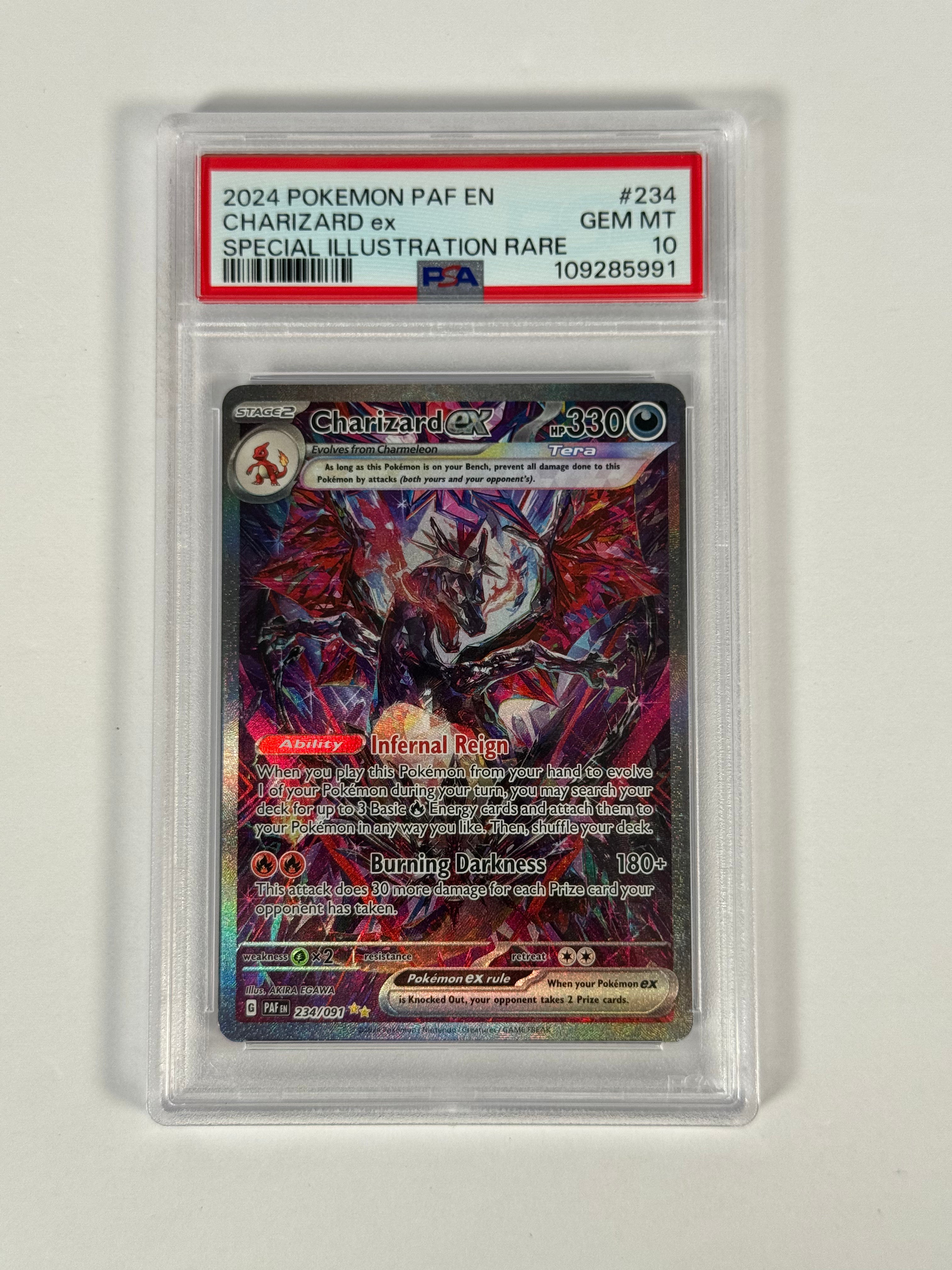 PSA 10 Paldean Fates Charizard ex SIR 234/091