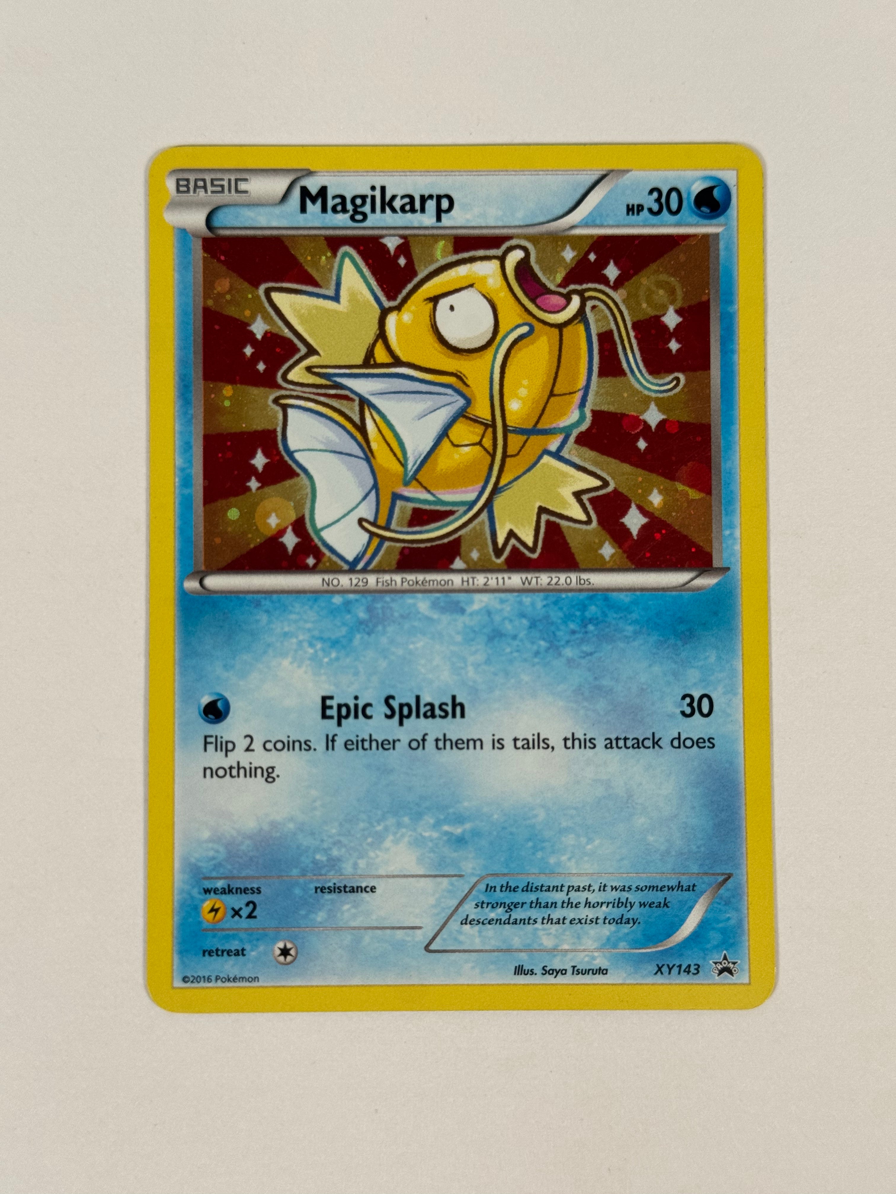 2016 Black Star Promo Shiny Magikarp XY143