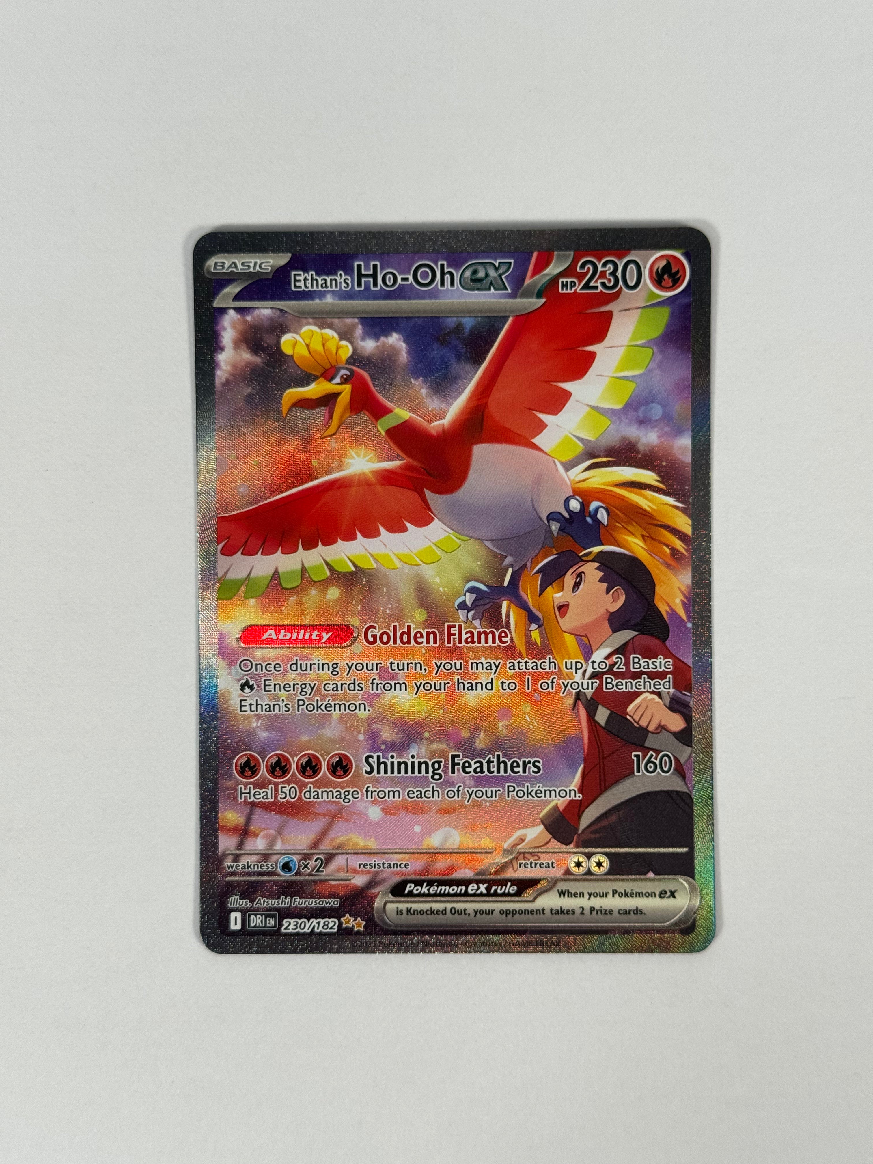 2025 Destined Rivals Ethan's Ho-Oh ex SIR 230/182