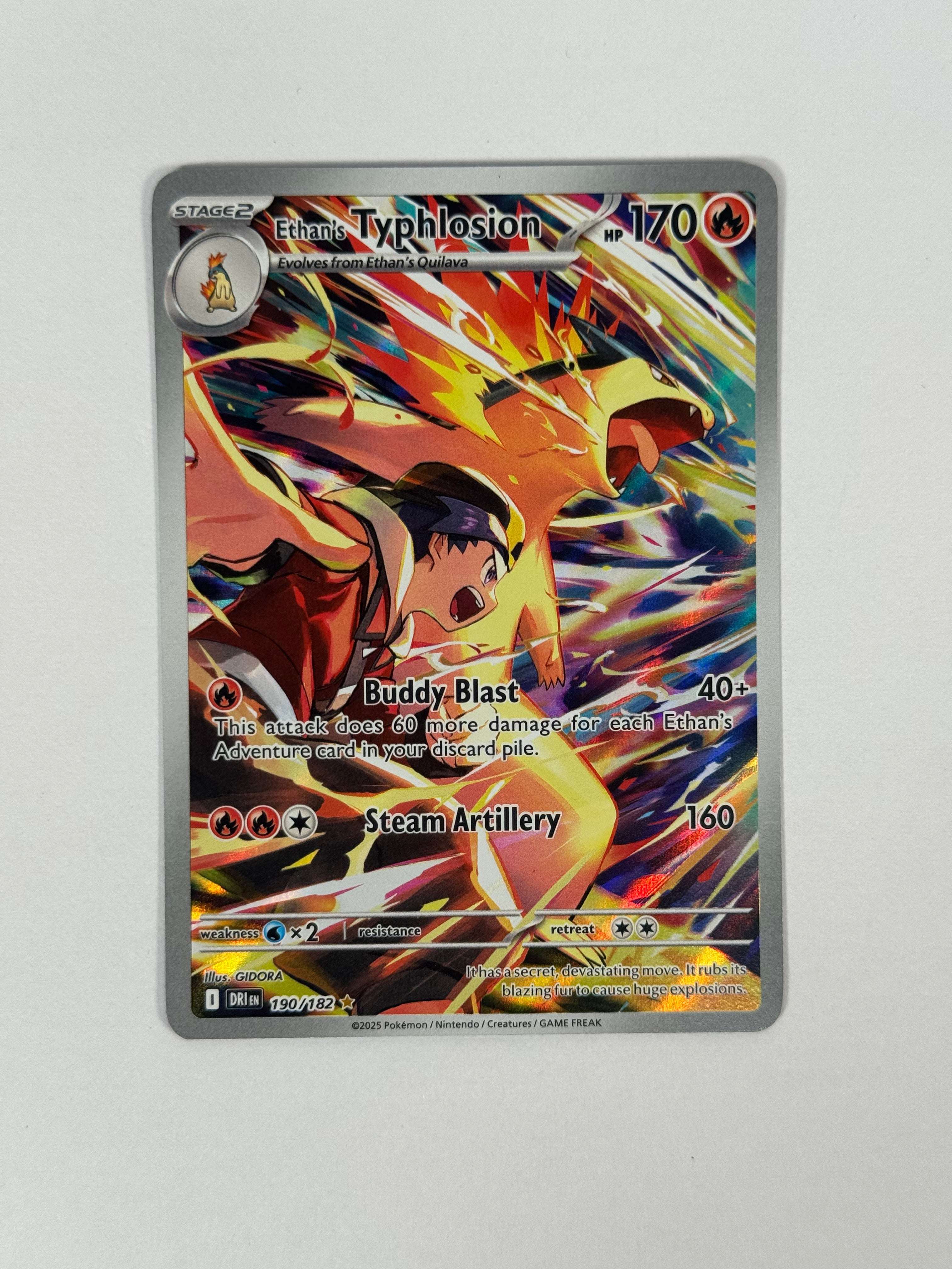 2025 Destined Rivals Ethan's Typhlosion IR 190/182