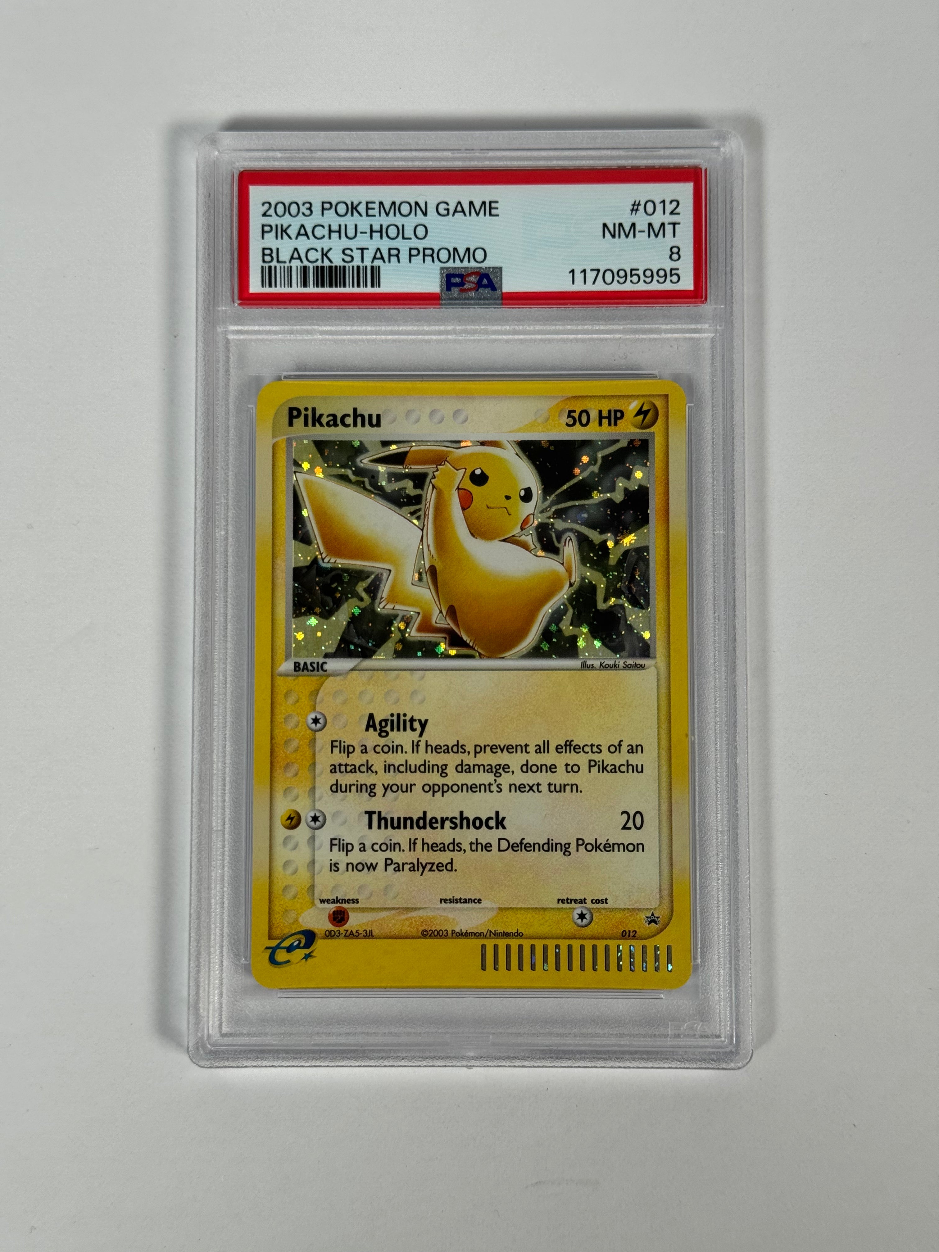 PSA 8 2003 Black Star Promo Pikachu-Holo 012