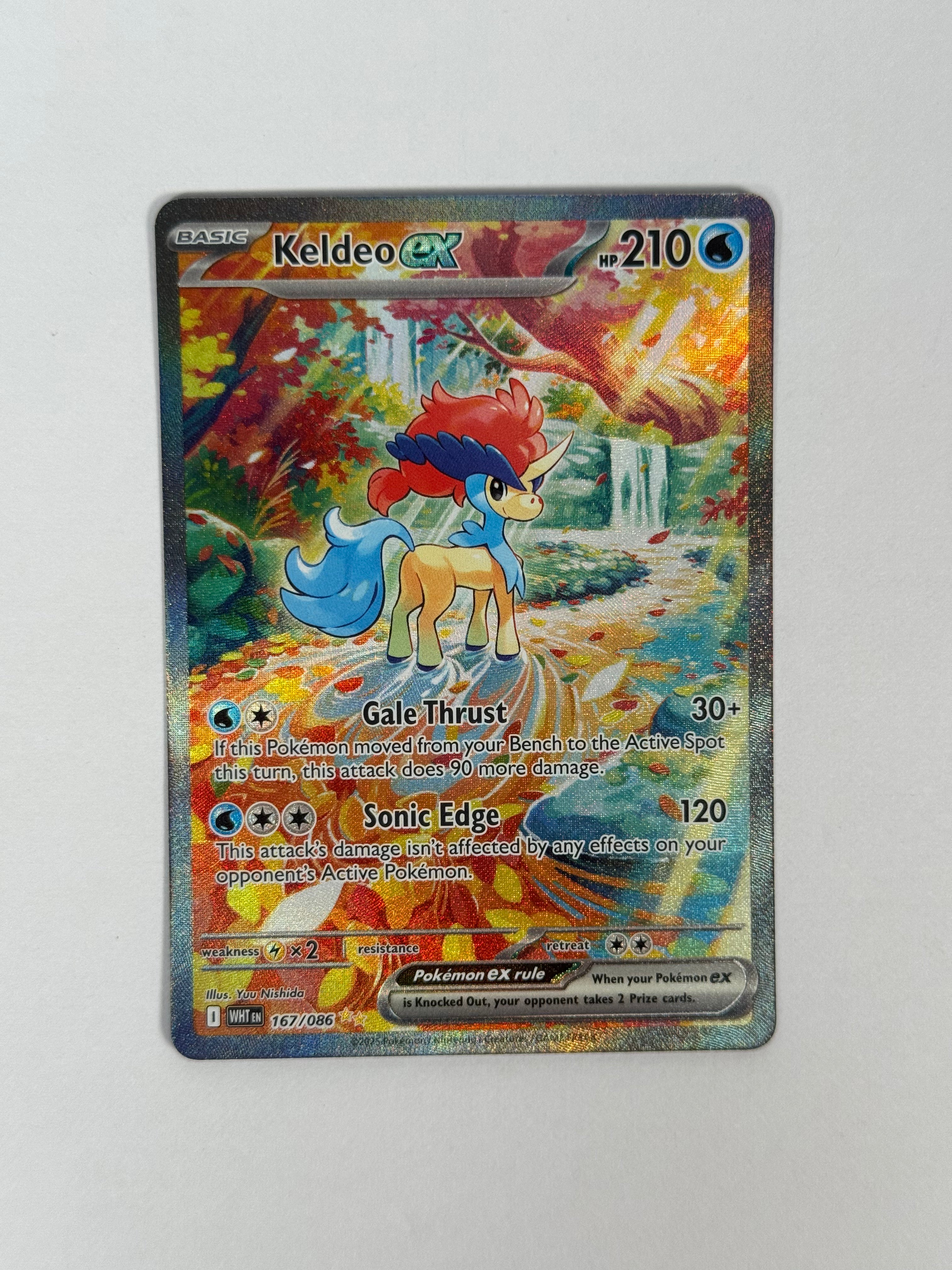 pokemon keldeo ex card 2025 White Flare Keldeo ex IR 167/086