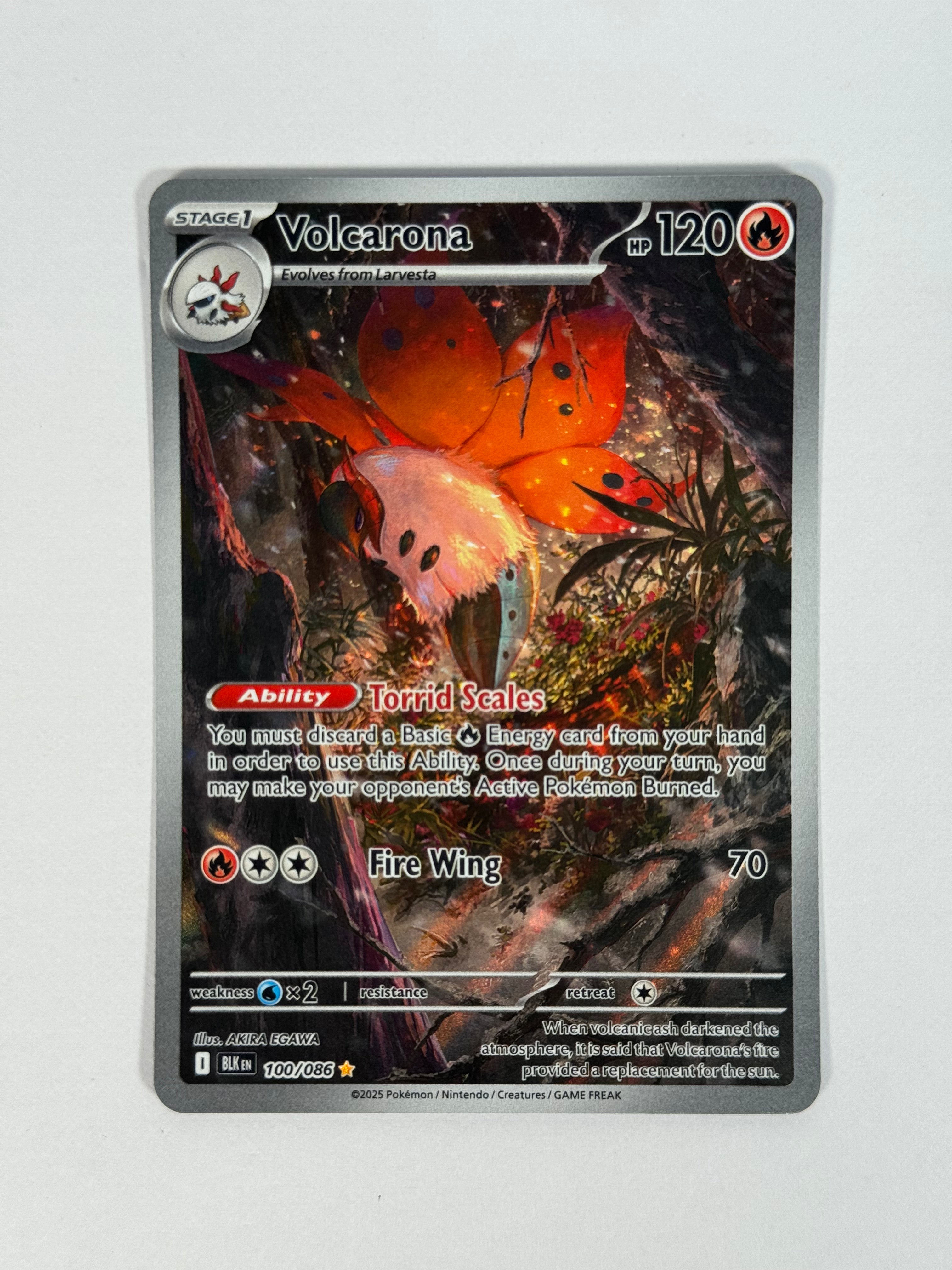 2025 Black Bolt Volcarona IR 100/066