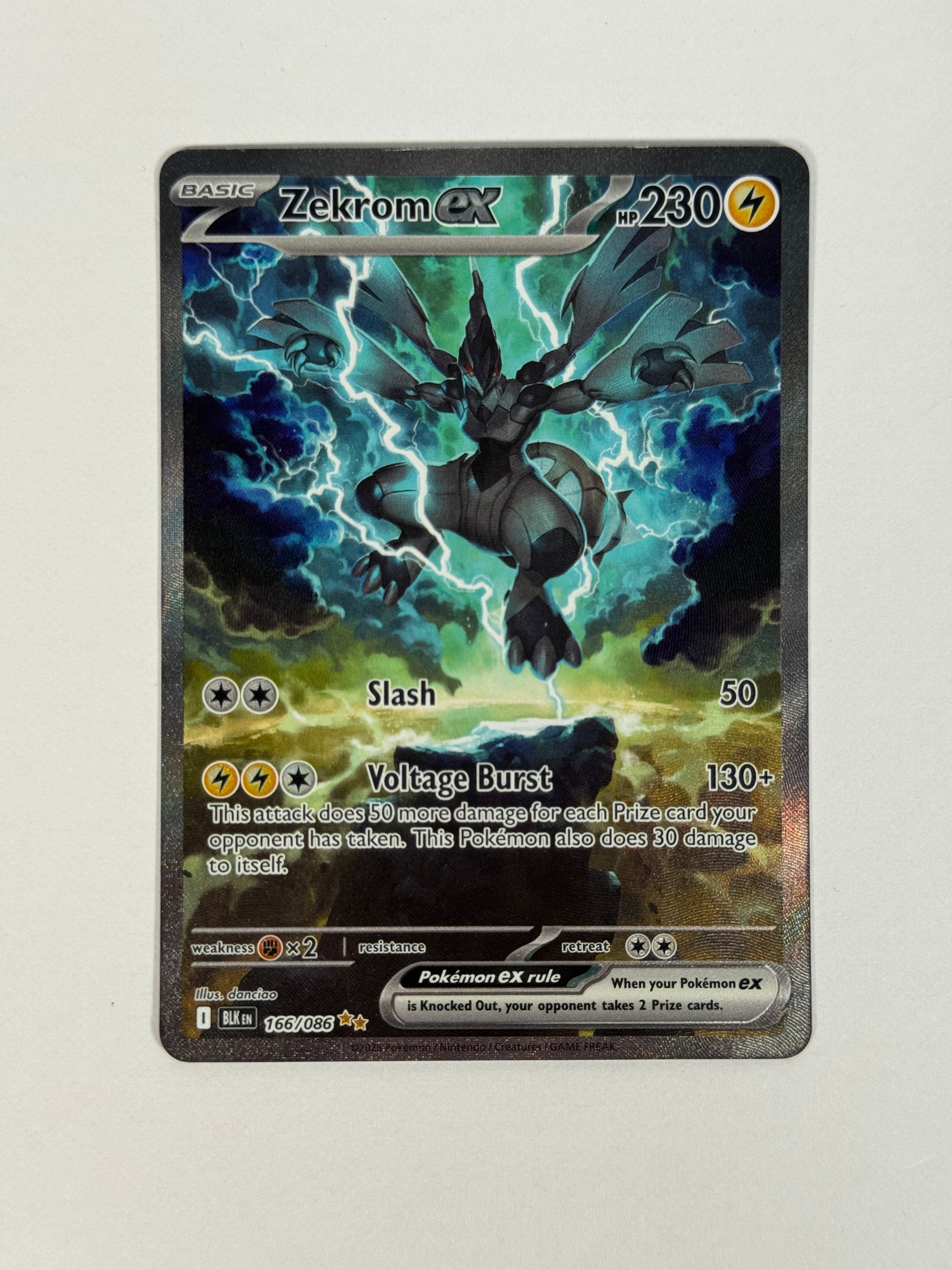 2025 Black Bolt Zekrom ex SIR 166/086