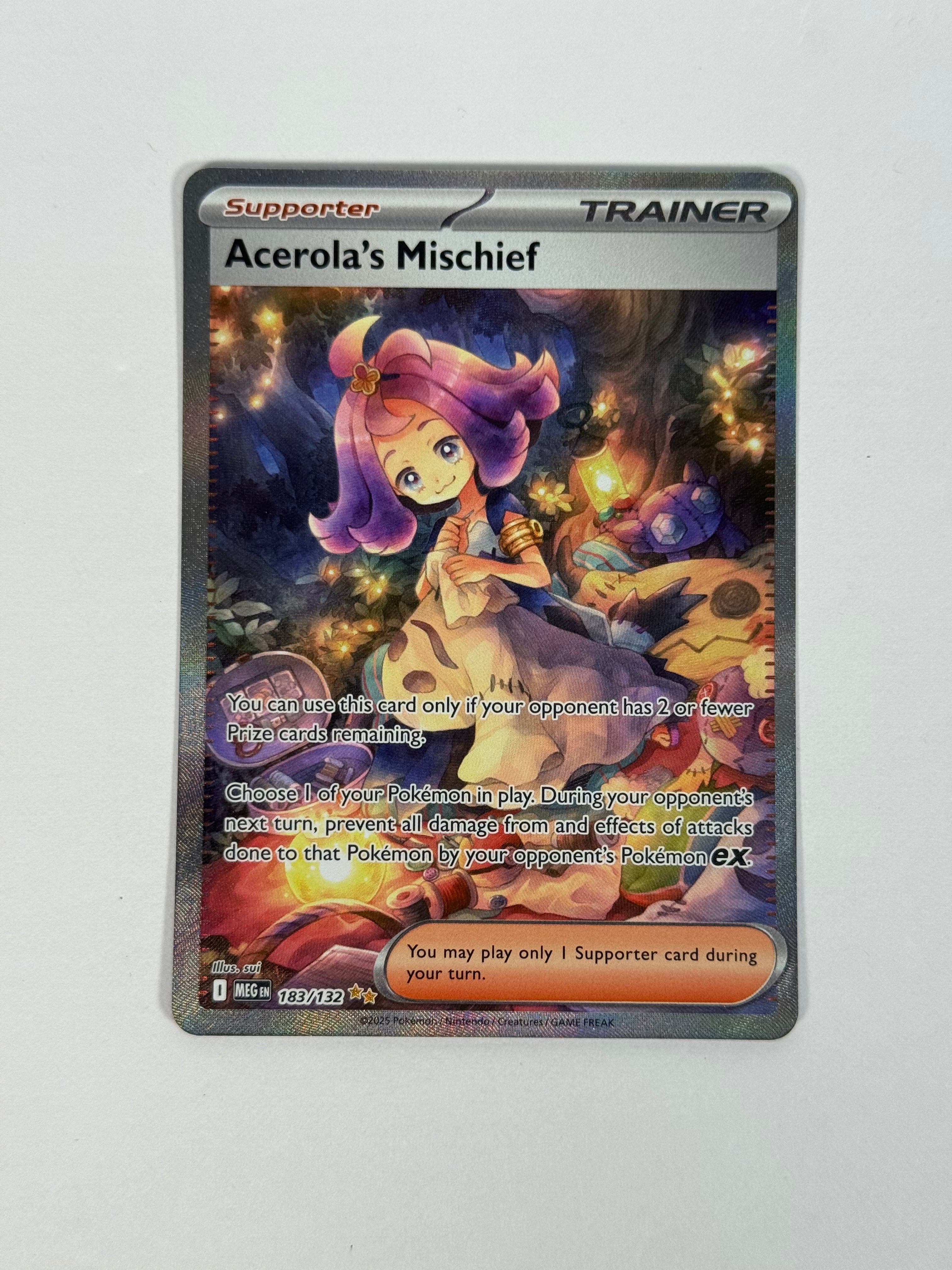 2025 Mega Evolutions Acerola's Mischief SIR 183/132