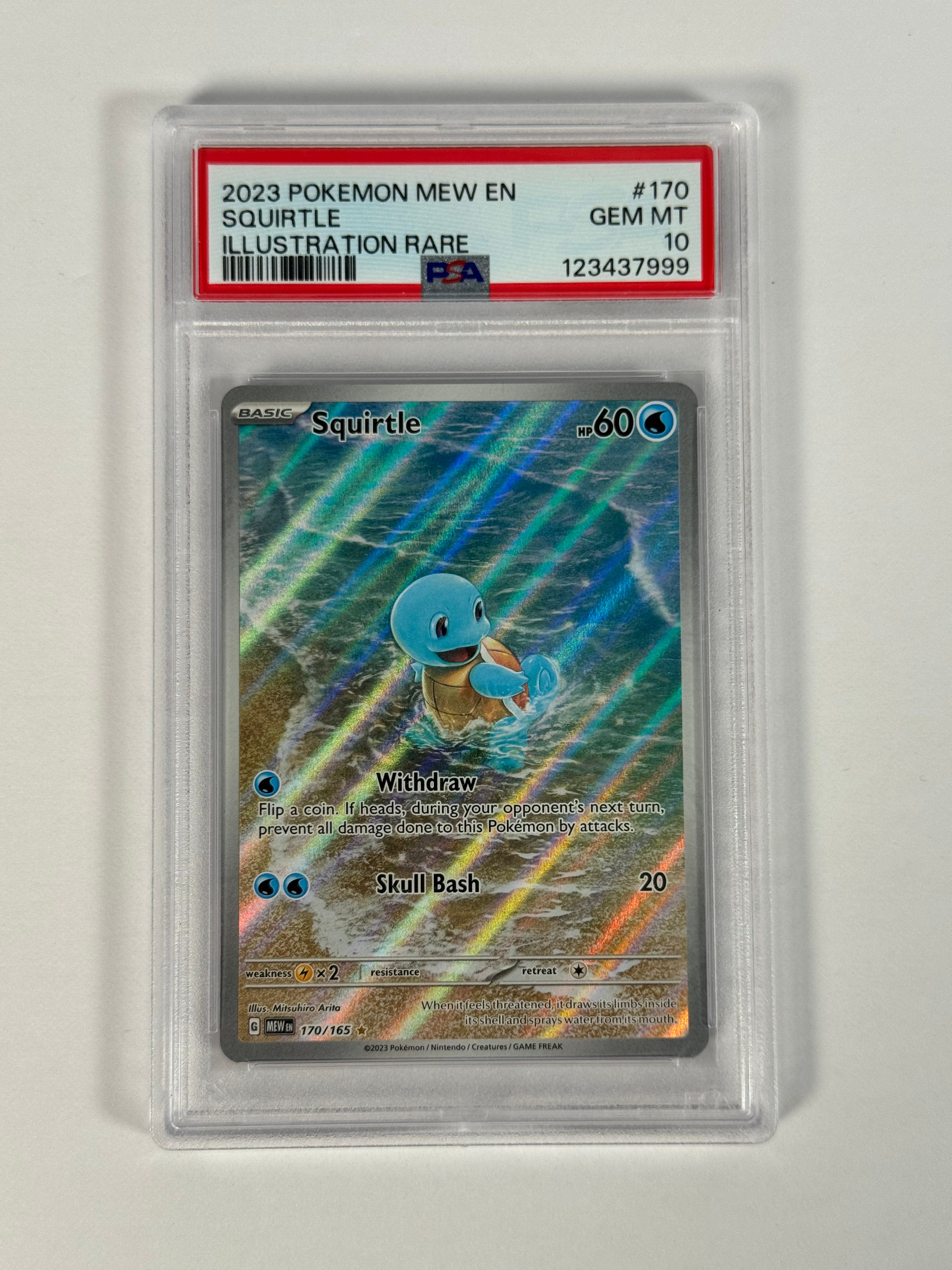 PSA 10 151 Squirtle IR 170/165