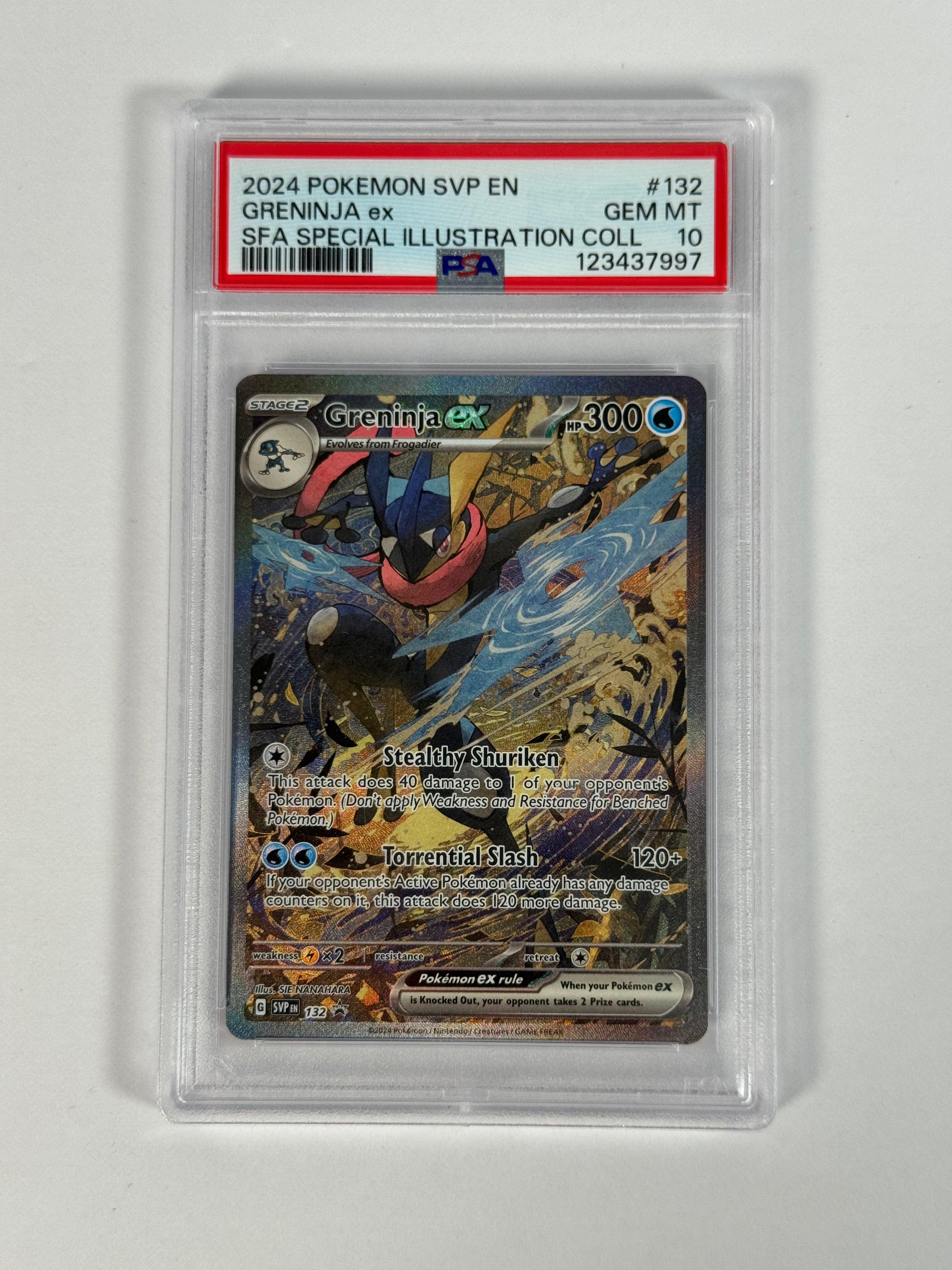 PSA 10 Black Star Promo Greninja ex 132