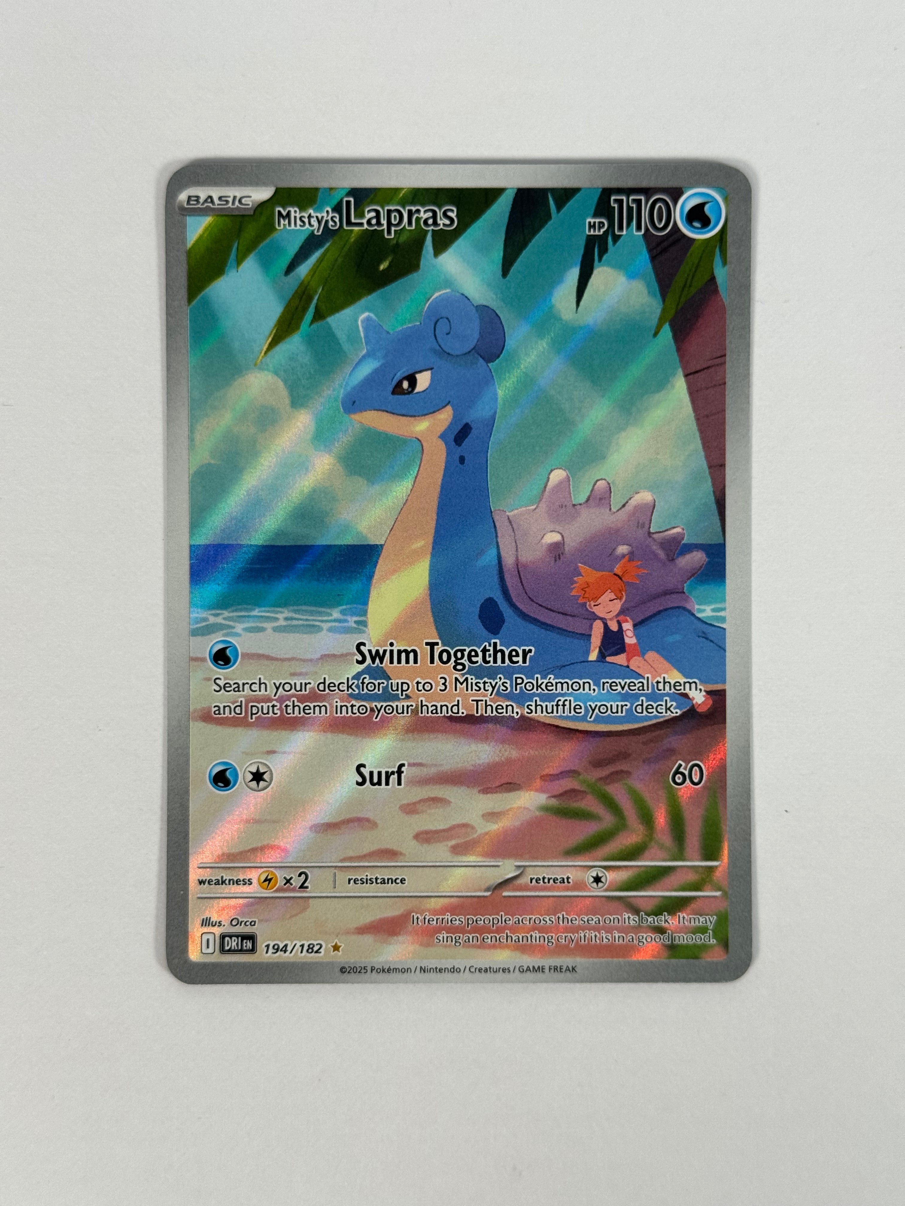 2025 Destined Rivals Misty's Lapras IR 194/182