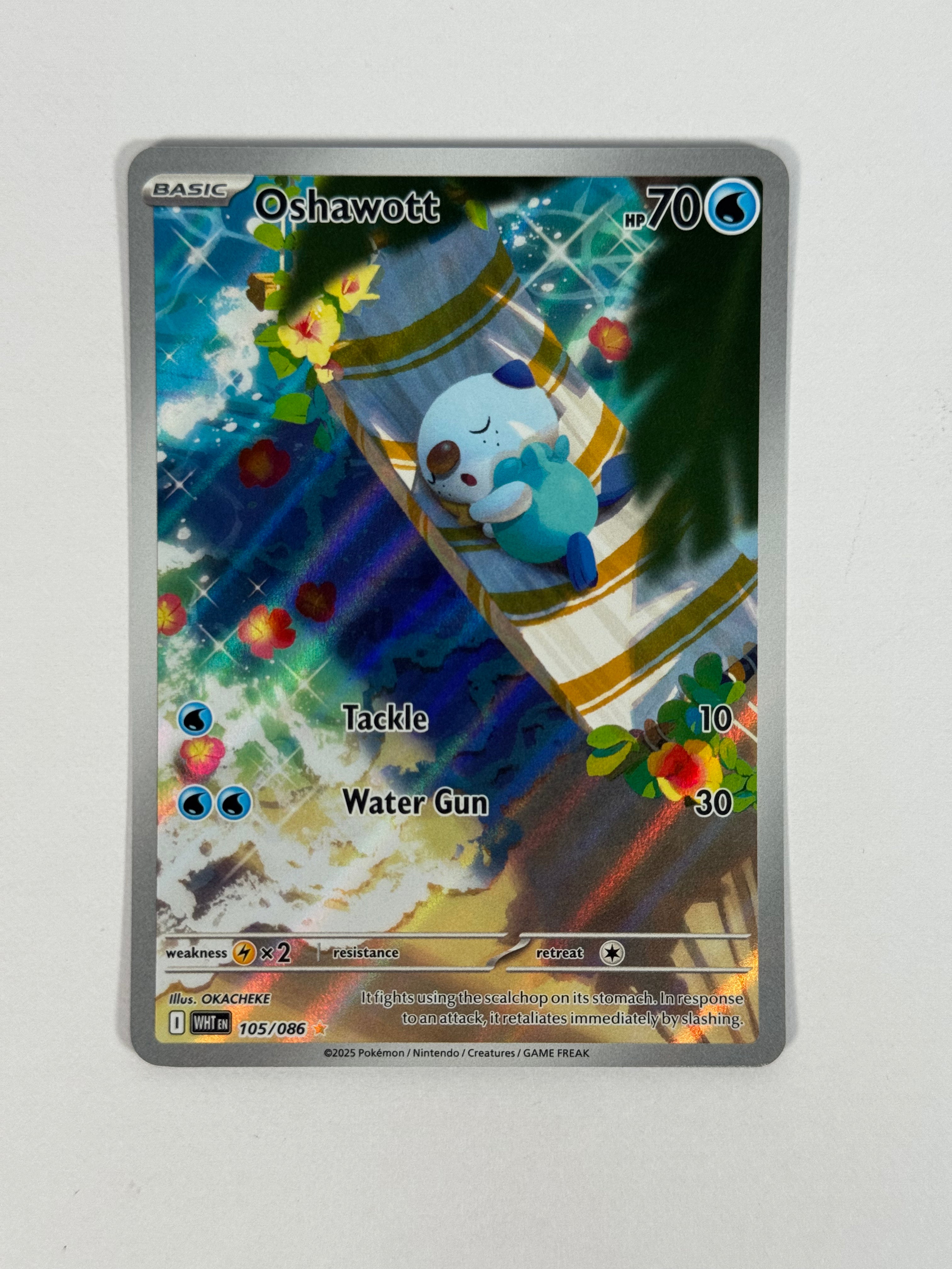 2025 White Flare Oshawott IR 105/086